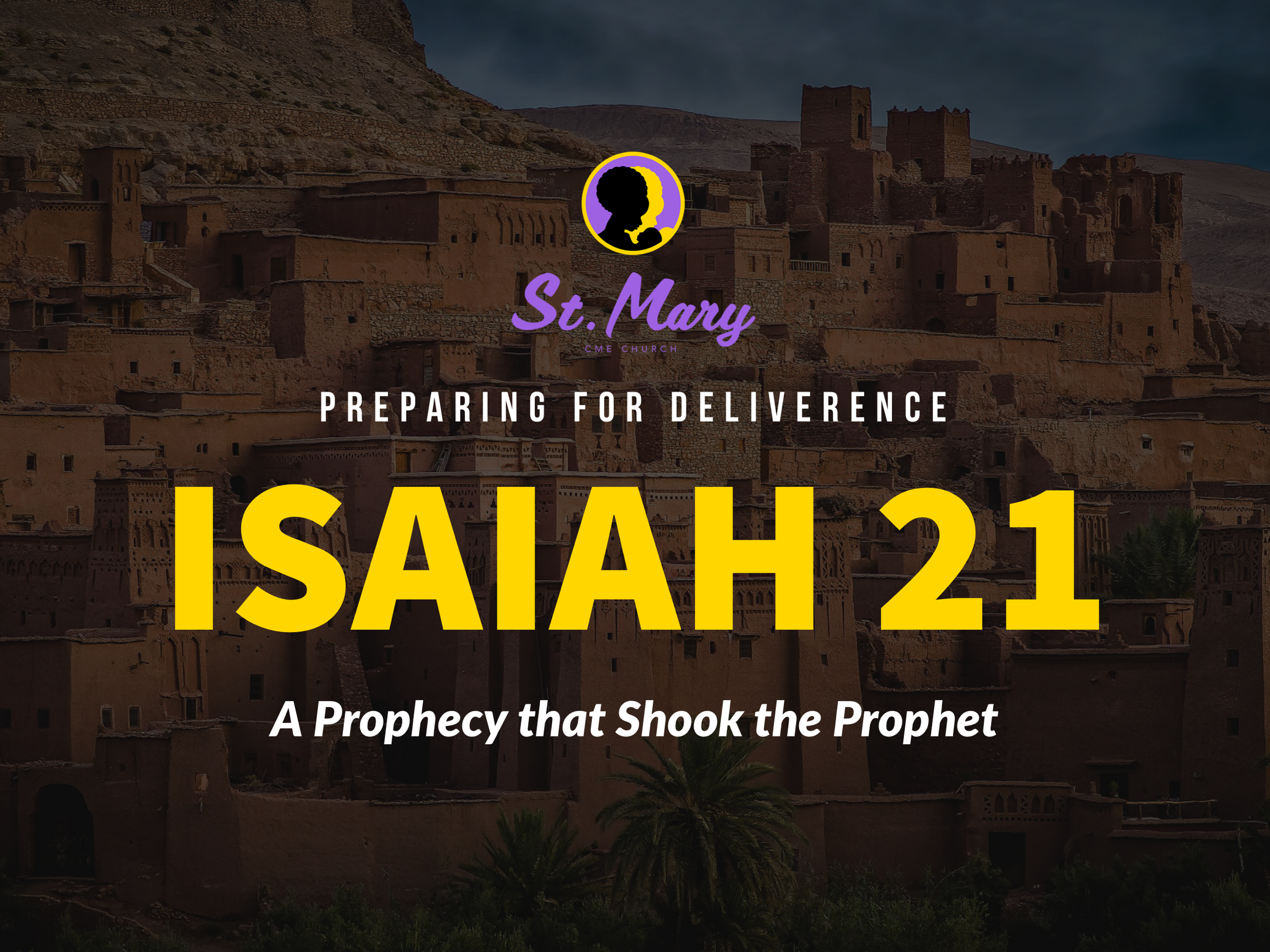 Preparing for Deliverance