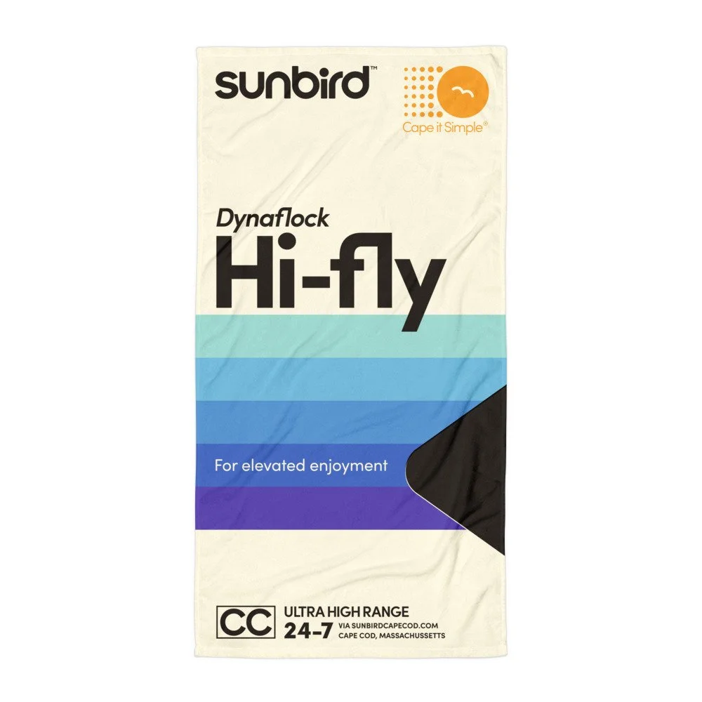 'Hi-Fly' Quick-Dry Beach Towel - Blue