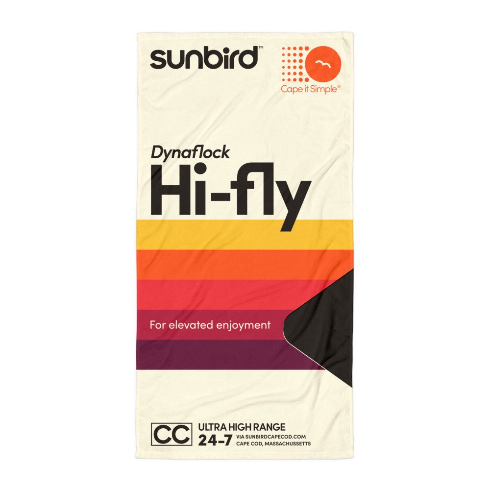 'Hi-Fly' Quick-Dry Beach Towel - Orange