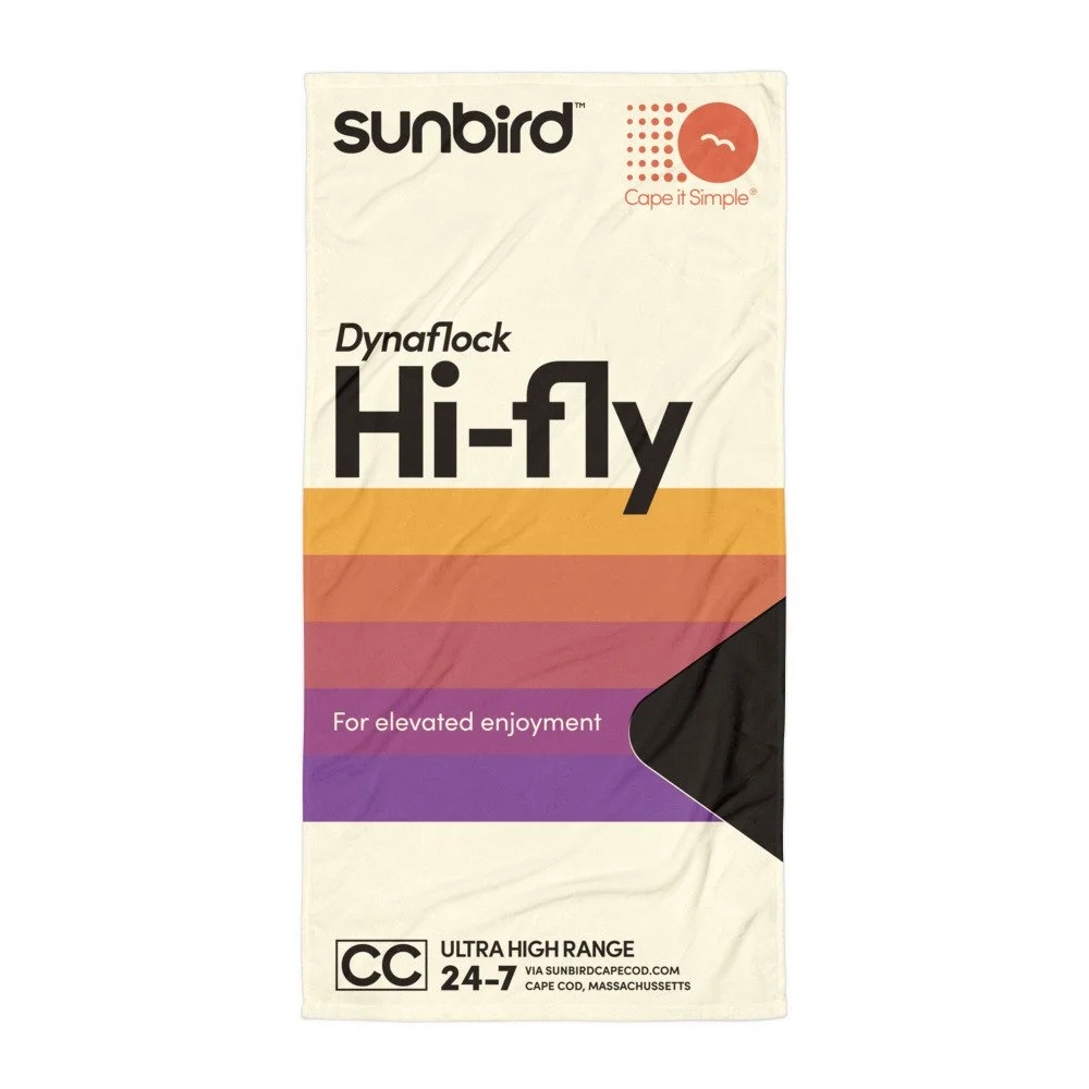'Hi-Fly' Quick-Dry Beach Towel - Purple