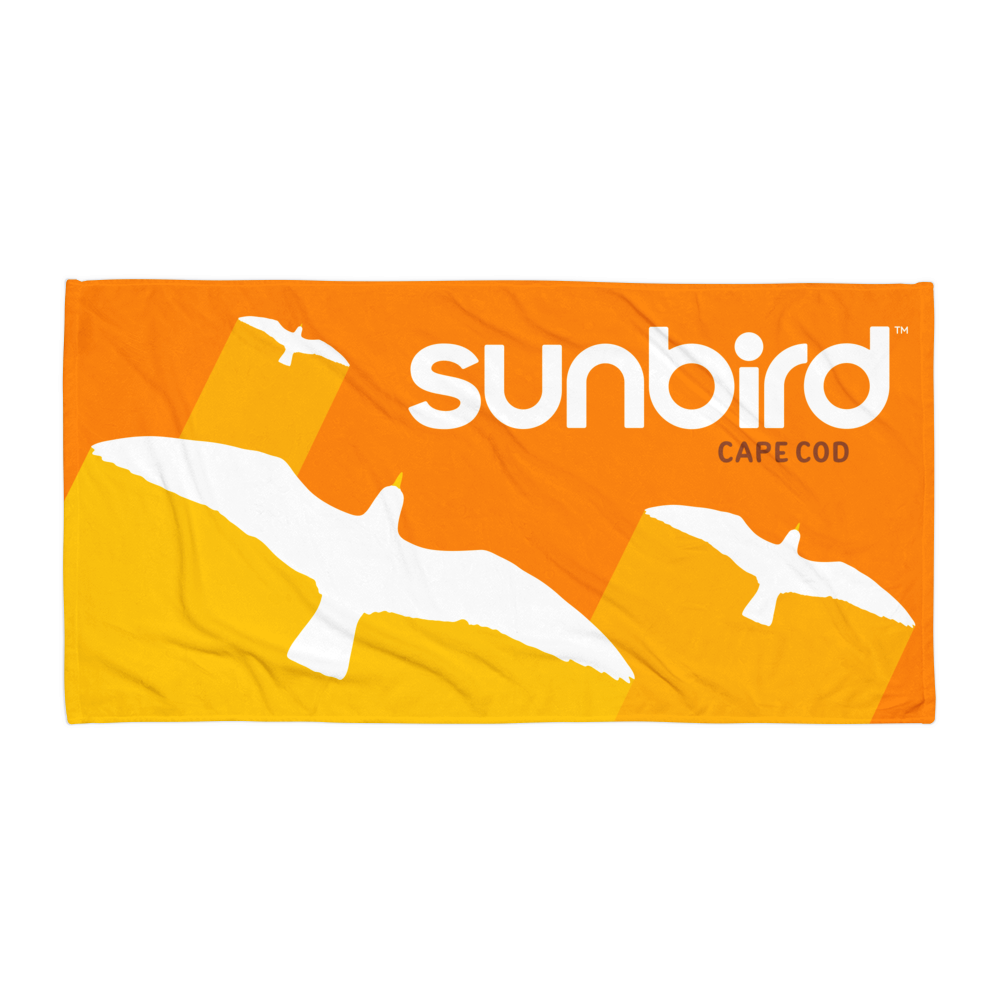 'Gliders' Quick-Dry Beach Towel - Orange