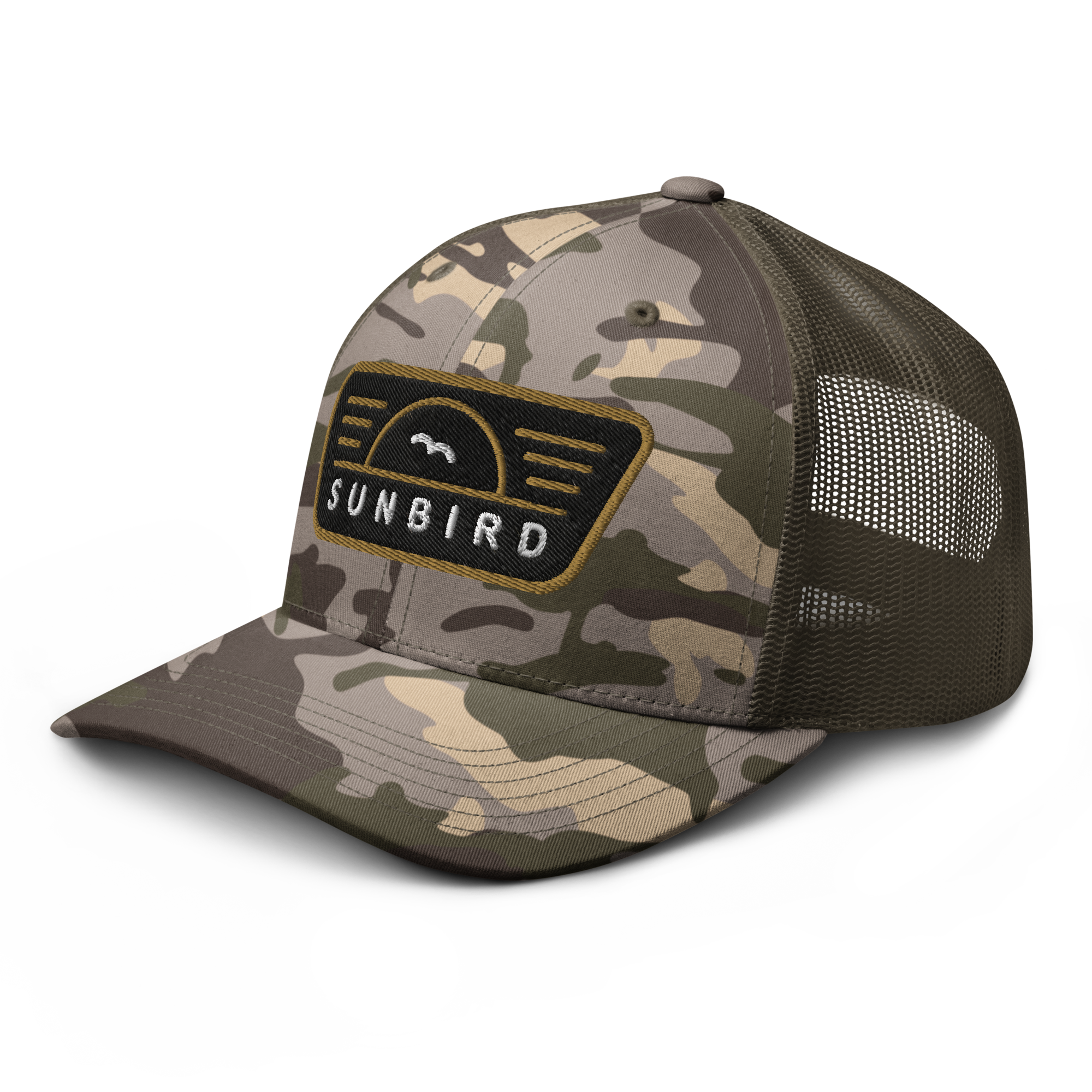 'Riser' Camo Trucker - Moss