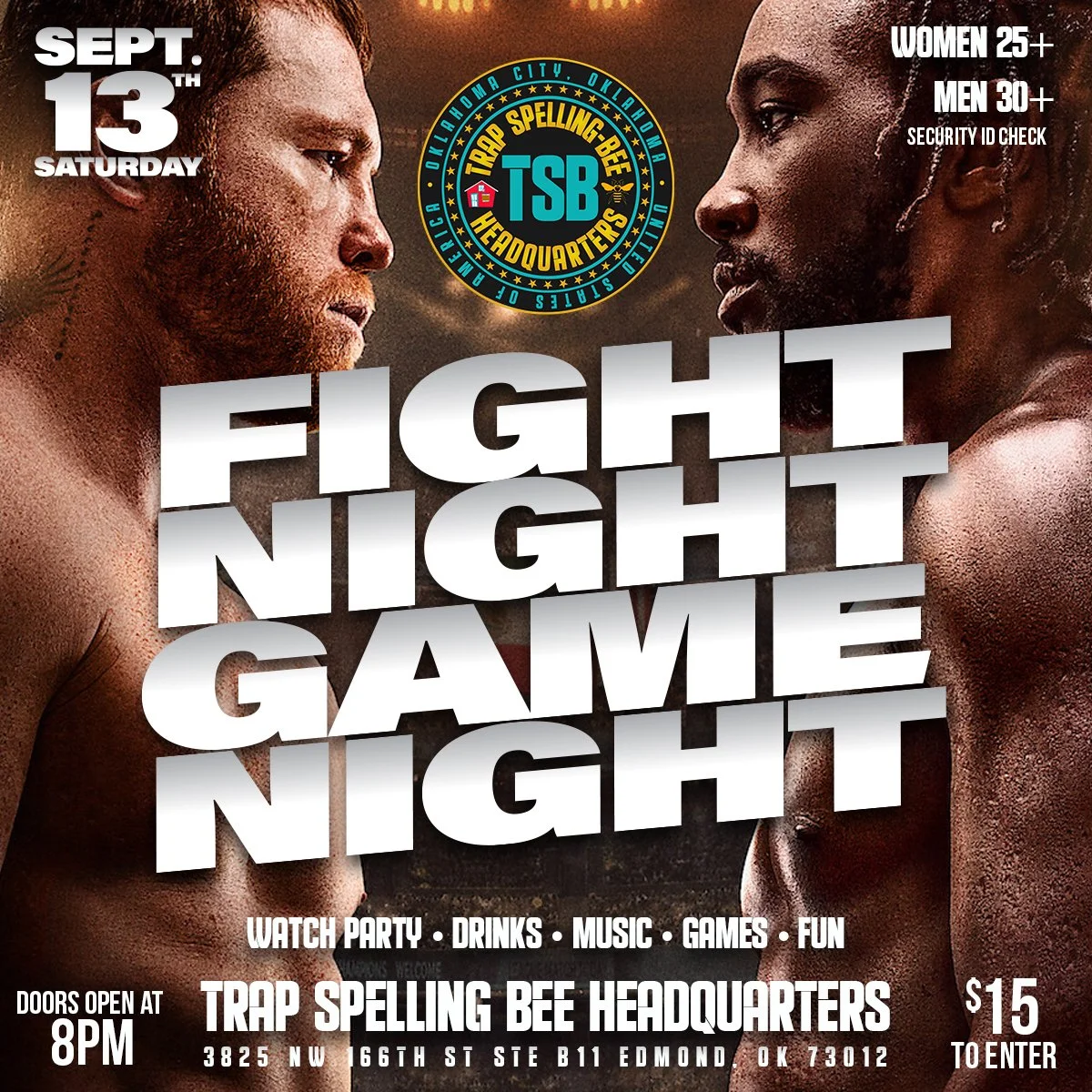 Trap Spelling Bee Headquarters Fight Night Game Night