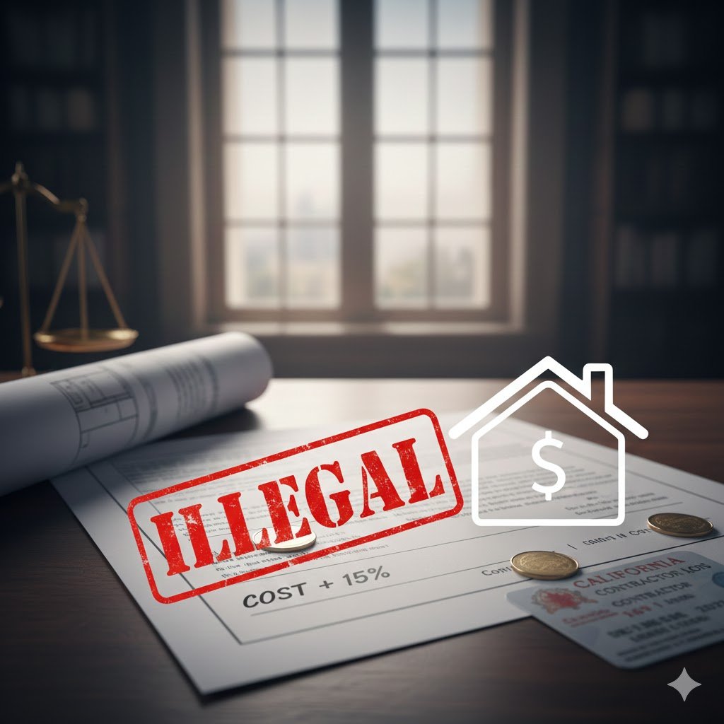 The Hidden Pitfall: Why Cost Plus Contracts Are Illegal for California Home Improvements