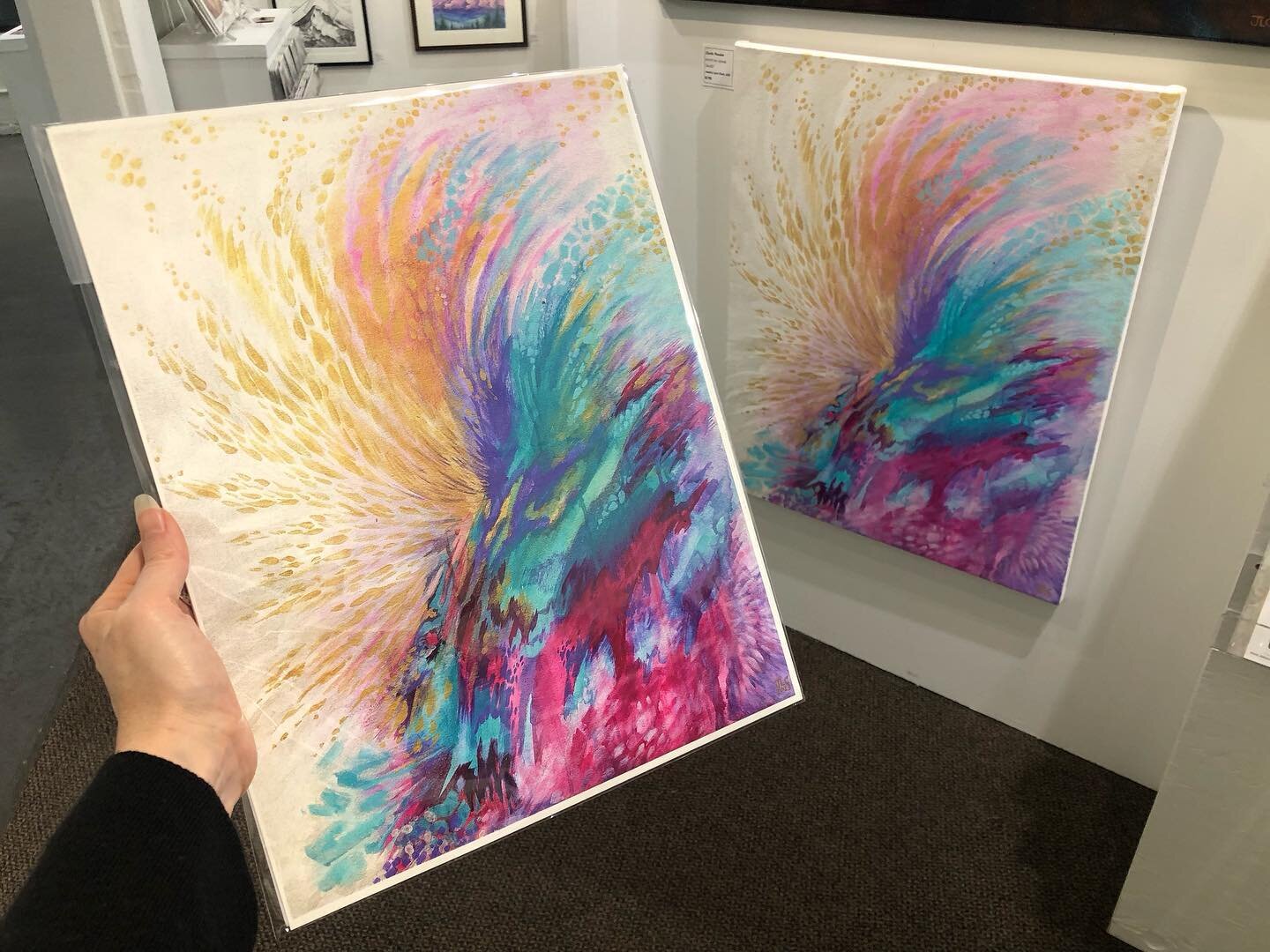 NEW Prints available @albertastreetgallery !
&ldquo;Exotic Passion&rdquo; &amp; &ldquo;Exploding Heart&rdquo; 
11x14 inches &amp; 8x10 inches

My wall is full of all original energy abstracts, come by and check them out, open 11-7pm daily.

#abstract