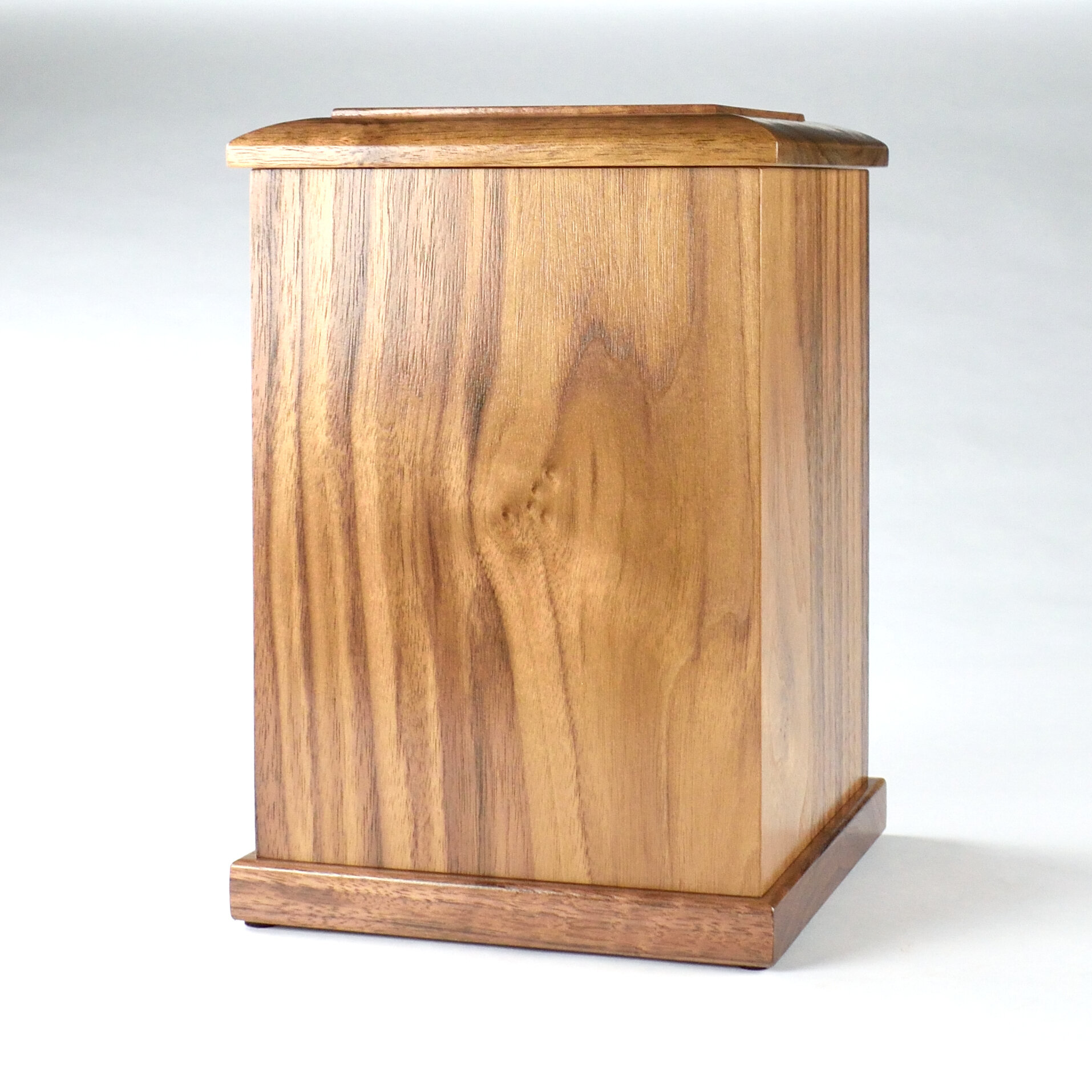Upright Walnut Urn Handcrafted Wood Urns Perennial Memorial Urns