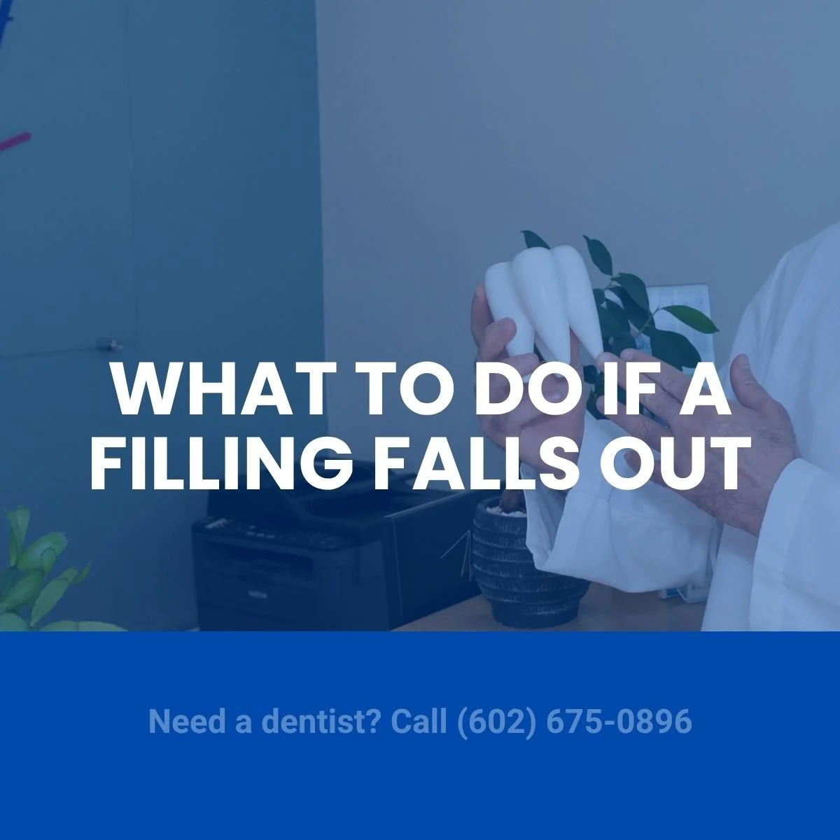 What should I do if my filling falls out?