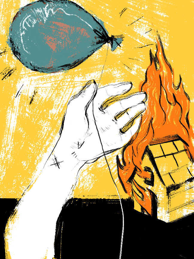 house fire, keep afloat