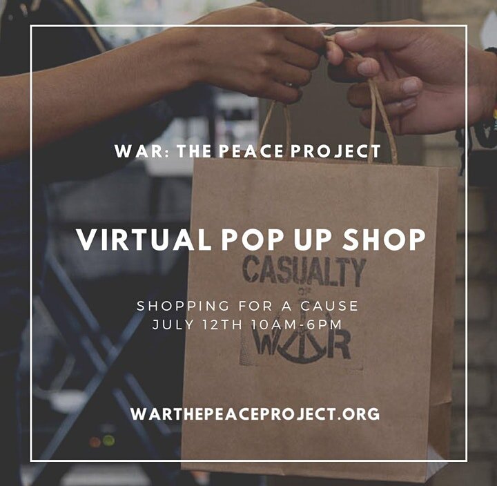 Casualty of War Peace Project - Virtual Pop Up Shop