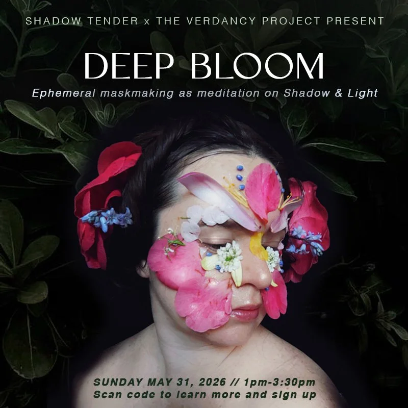 DEEP BLOOM: Ephemeral mask-making as a meditation on Shadow and Light