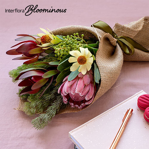 Native Bouquet Hessian Wrap