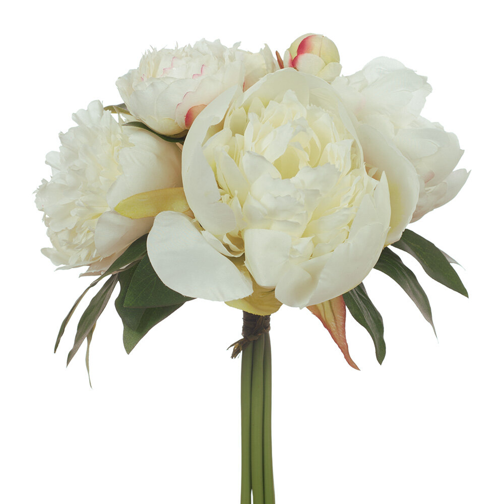 cream peony bouquet