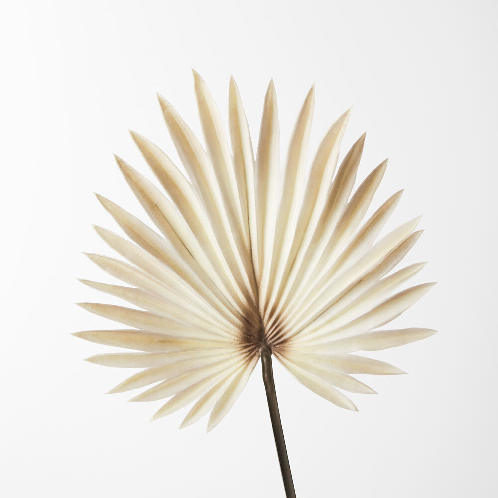 palm leaf cream brown 28cm wide