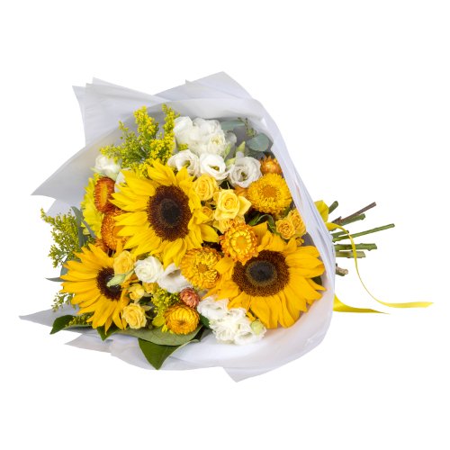 Sunflower Delight Bouquet — Golden Sable Florist