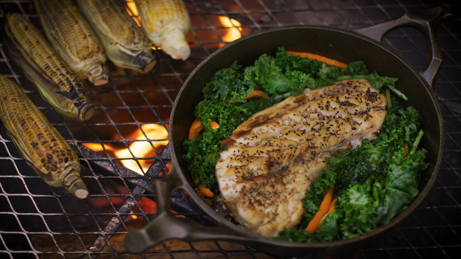 Cast iron cookware is so versatile - it can be used on any cooking surface, even the grill or an open flame.