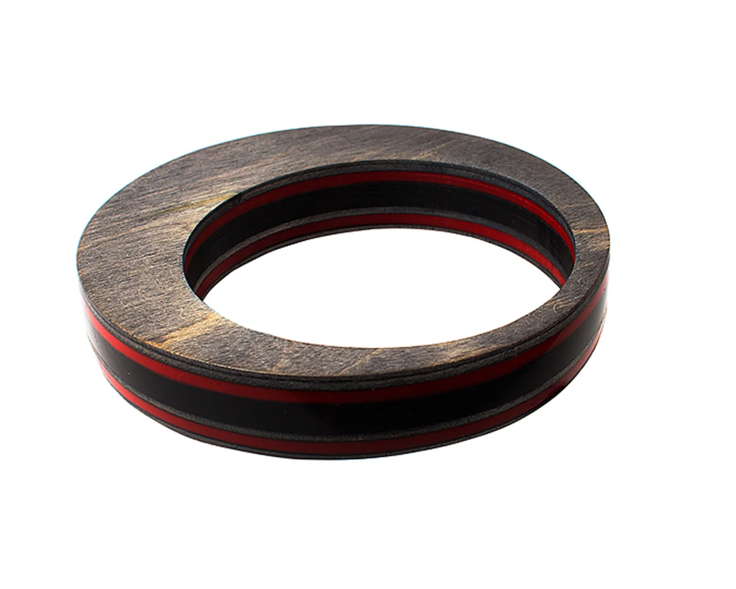 acrylic and wood bangle