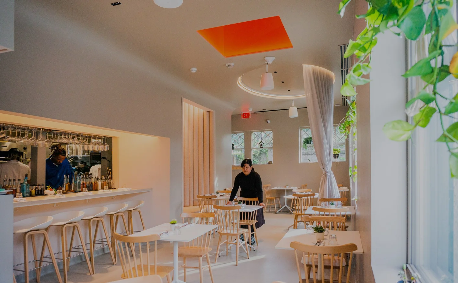 The dining room at Comfort Kitchen in Dorchester
