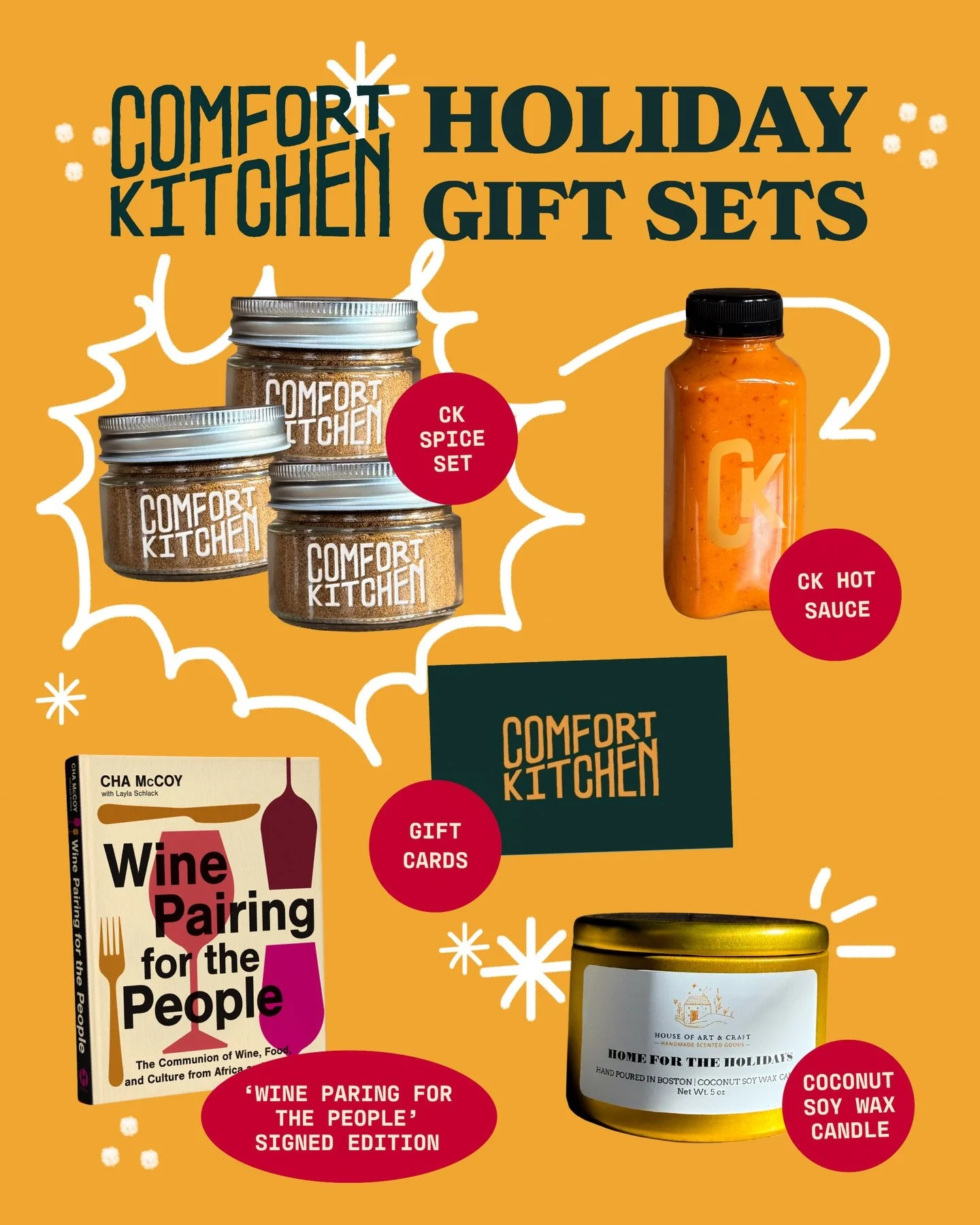🎁 Give the Gift of Comfort Kitchen 🎁

Bring our spice shelf into your home. This box features our &lsquo;Suya Spice Blend&rsquo; inspired by West Africa for grilled meats and vegetables, a warm and earthy &lsquo;Garam Masala&rsquo; from South Asia,