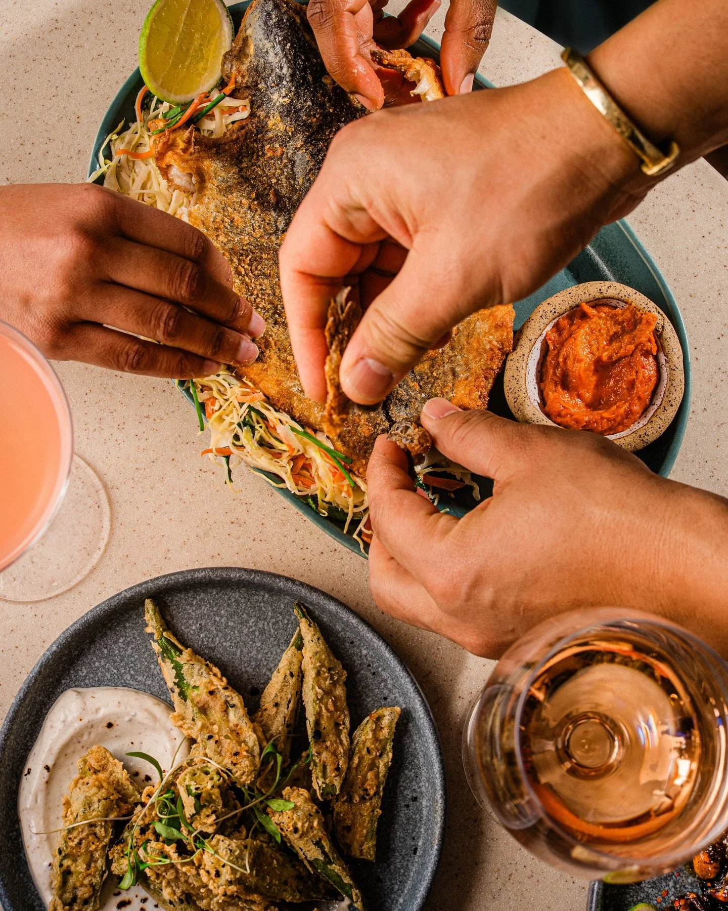 Chef&rsquo;s first gig was on a fried fish food truck (try saying that five times fast 🐟). Now she&rsquo;s sharing her love for fried fish as a CK Anniversary Special!

Whole fried trout served atop a herby cabbage slaw tossed in a bright ginger dre