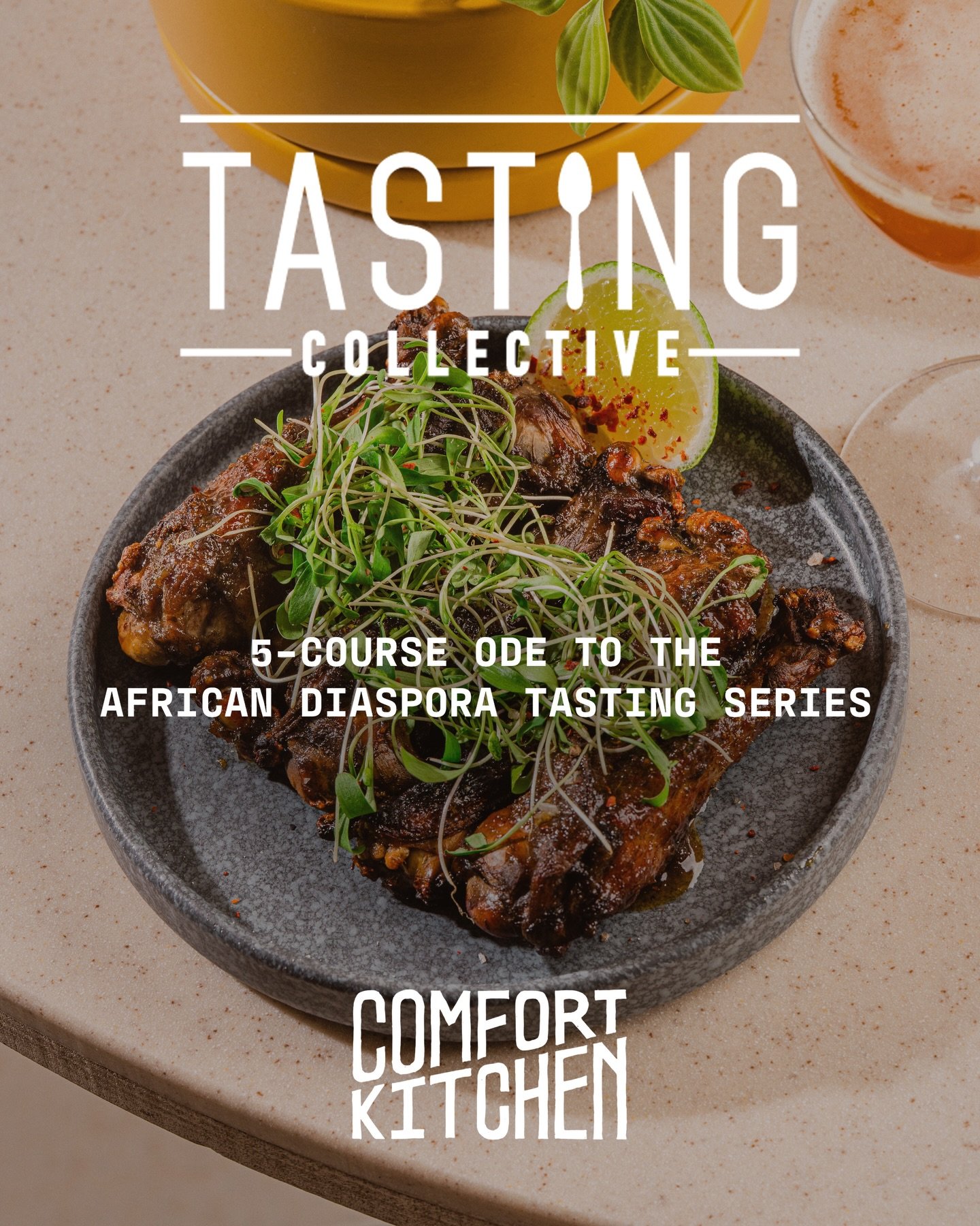 This month, we&rsquo;re partnering with @tastingcollective for an 8-night chef-led dinner series at Comfort Kitchen.

Tasting Collective is a roving community of food lovers transforming independent restaurants into stages for story-driven, experimen