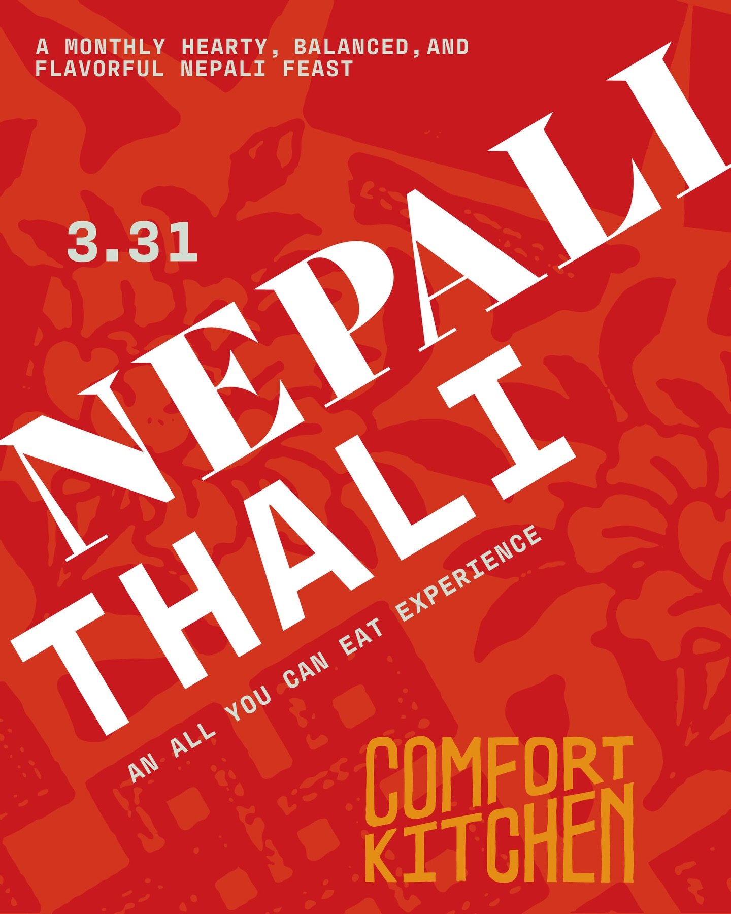 ✨ Join us for the return of &lsquo;Nepali Thali&rsquo; at Comfort Kitchen, a special all you can eat dining experience celebrating the vibrant flavors and traditions of Nepal!

This return marks a soft launch of a revitalized Nepali Thali experience,