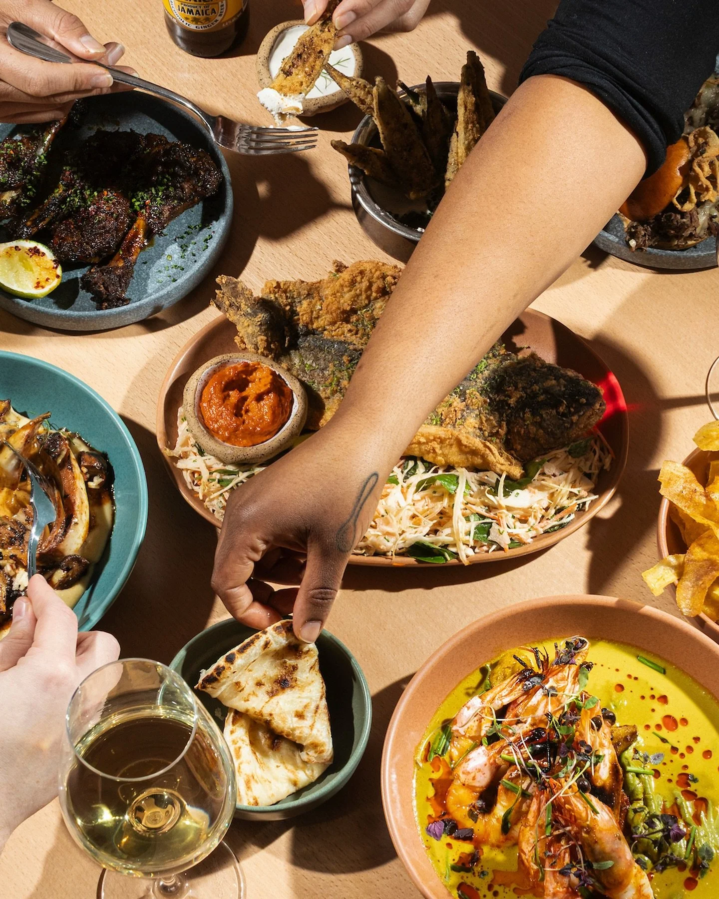 Dinner 🍽️ with good company every Wed-Sun 4:30-11pm with our last seating at 9pm.

Reserve a table through the link in bio or give us a call at 617-329-6910 ☎️

on view 😋
✨Fried Okra 
✨Plantain Chips
✨Suya Fennel
✨Prawn Curry
✨Fried Trout
✨Jerk Duc
