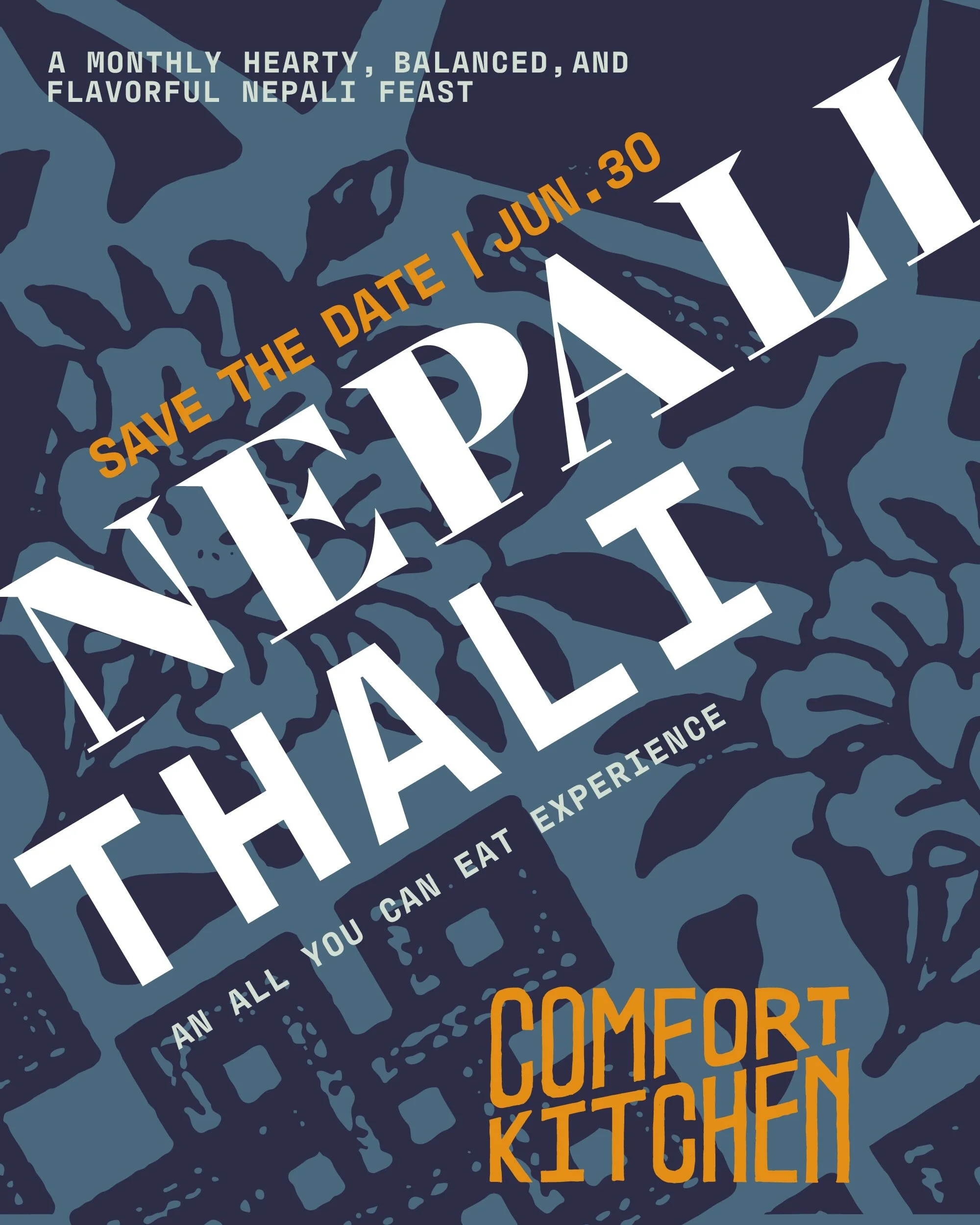 Another month and another occasion to enjoy our special all you can eat dining experience celebrating the vibrant flavors and traditions of Nepal! 

At Comfort Kitchen, Ama&rsquo;s cooking is the heart of this experience, with recipes she has carried