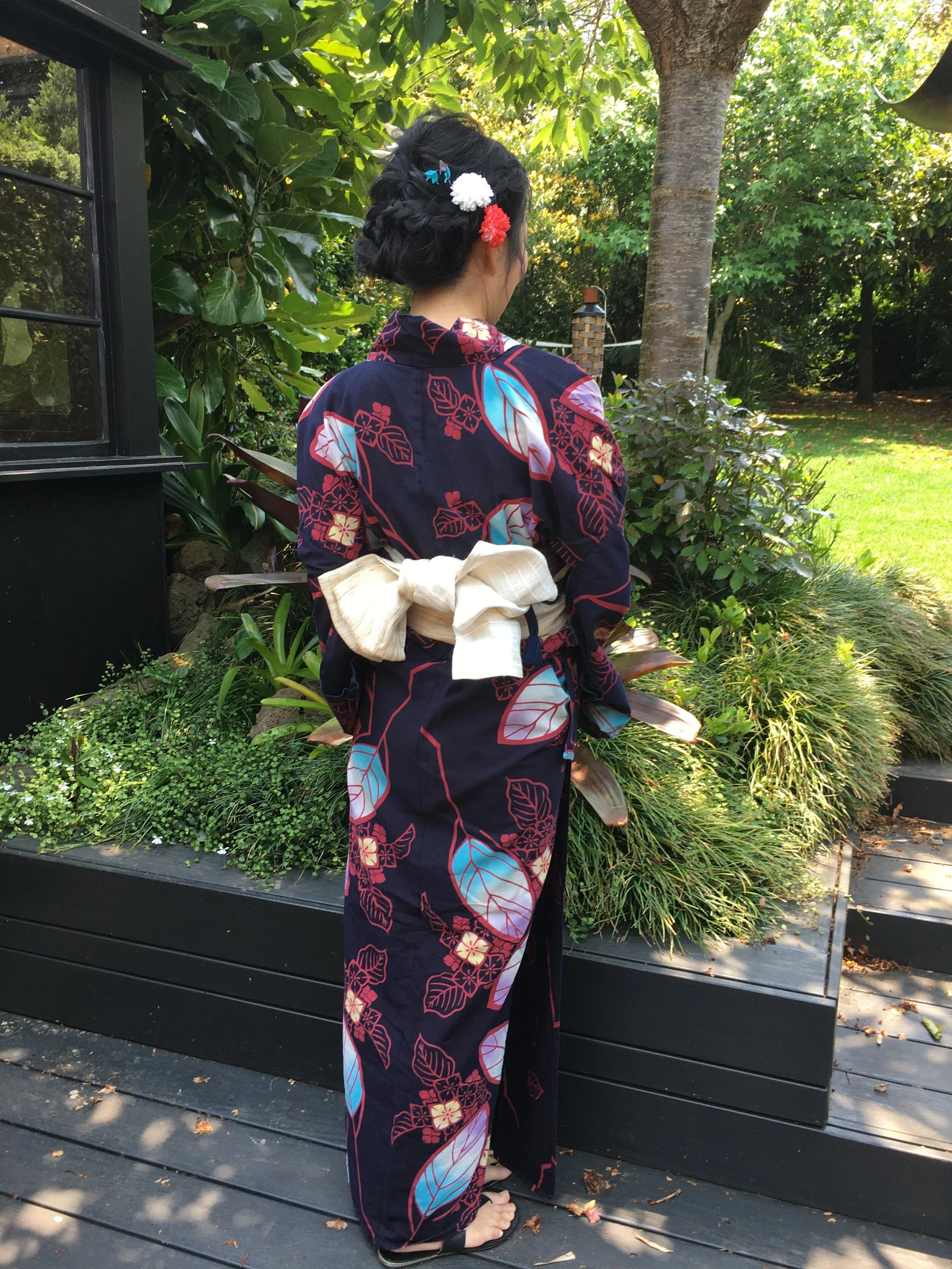 A casual kimono (Yukata)