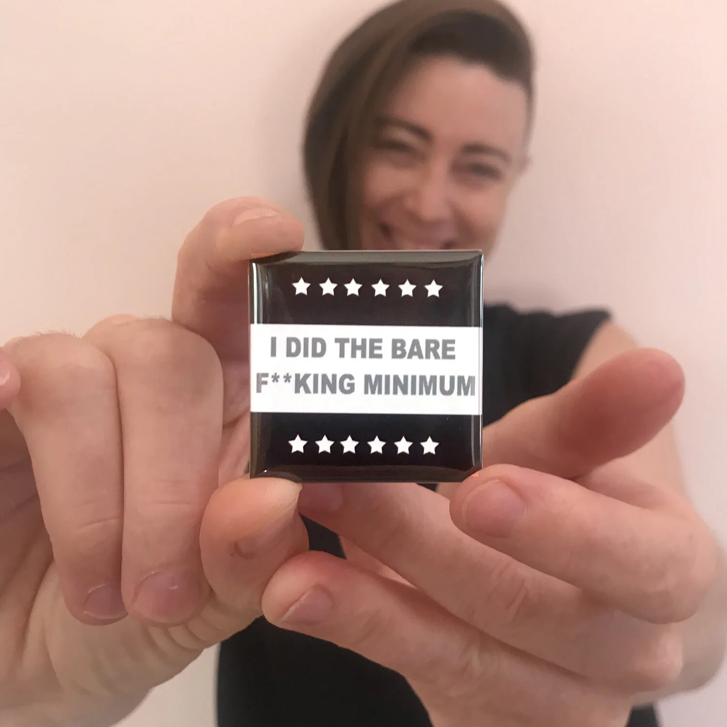 Amend Exhibition - Bare Minimum Button