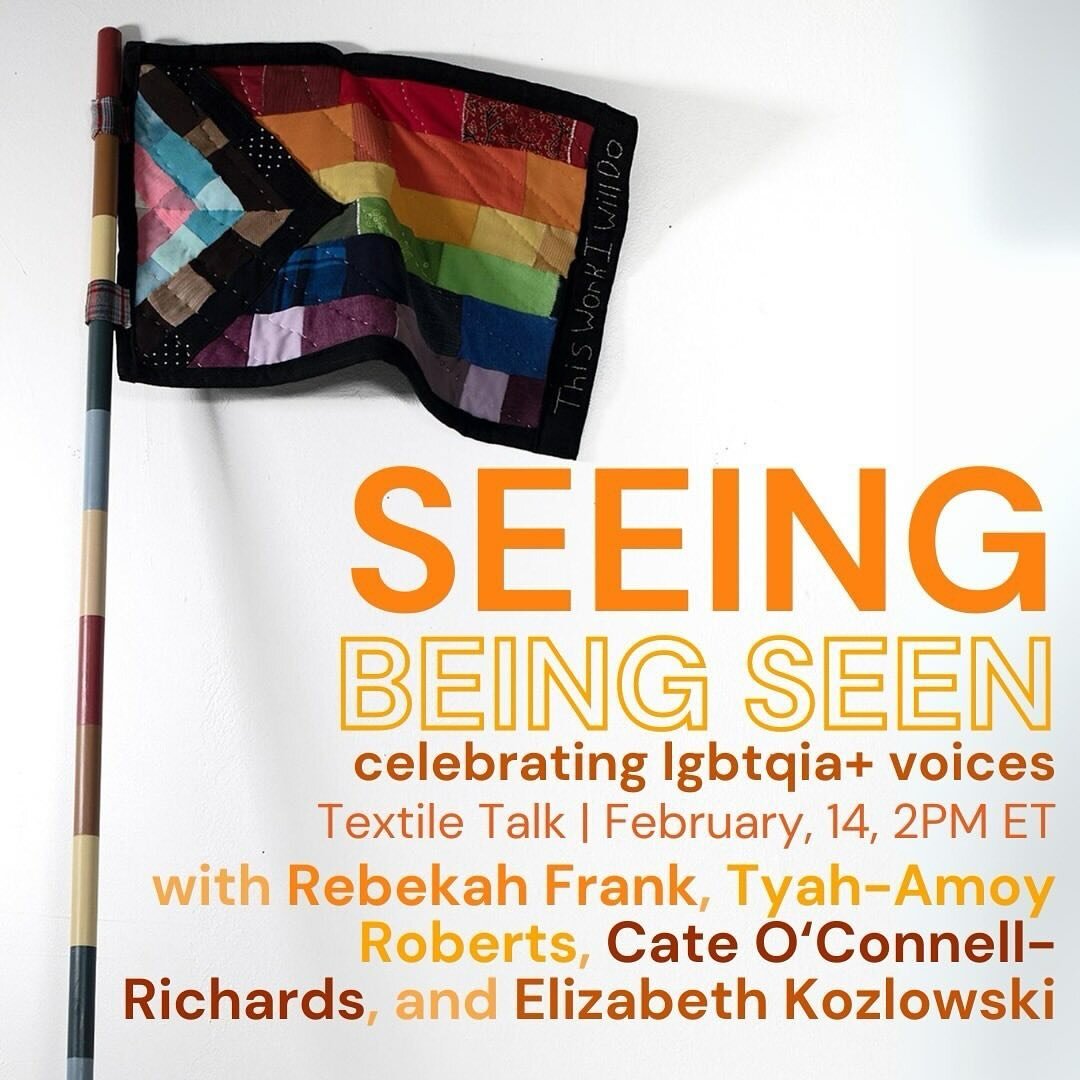 Coming up! 

Posted @withregram &bull; @surface_design 

Join us Wednesday, February 14 for Seeing / Being Seen: Celebrating LGBTQIA+ Voices! Guest Journal Editor, Rebekah Frank @queer.art.words @rebekahgailfrank will be joined in conversation by fea