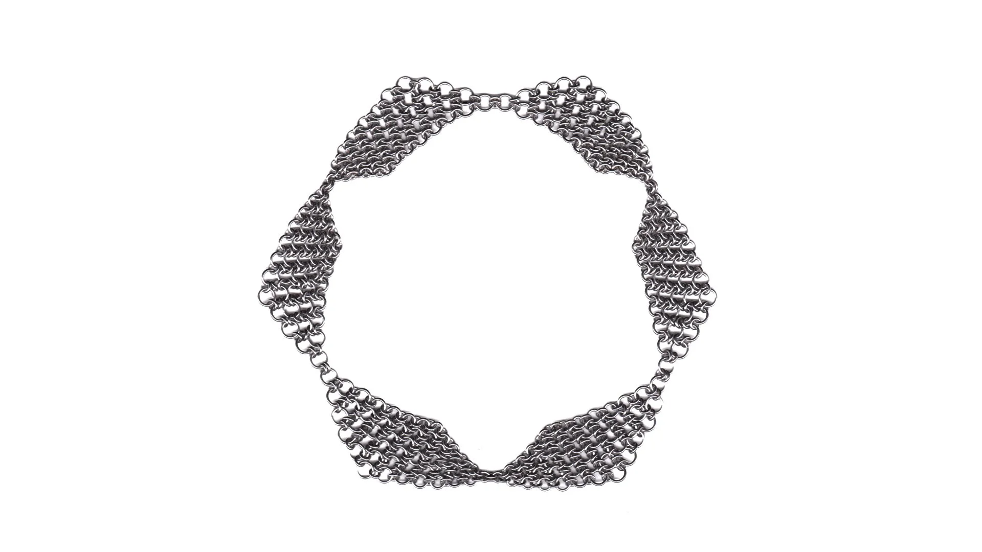 Rebekah Frank, Sunday Morning - Softened Star, 2025, necklace, steel, edition of 3