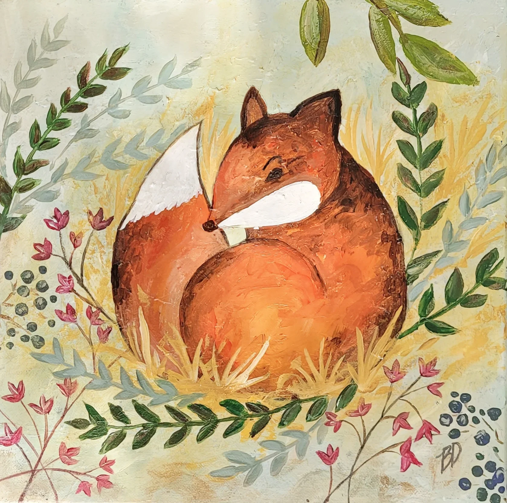 Cozy Fox Painting Party