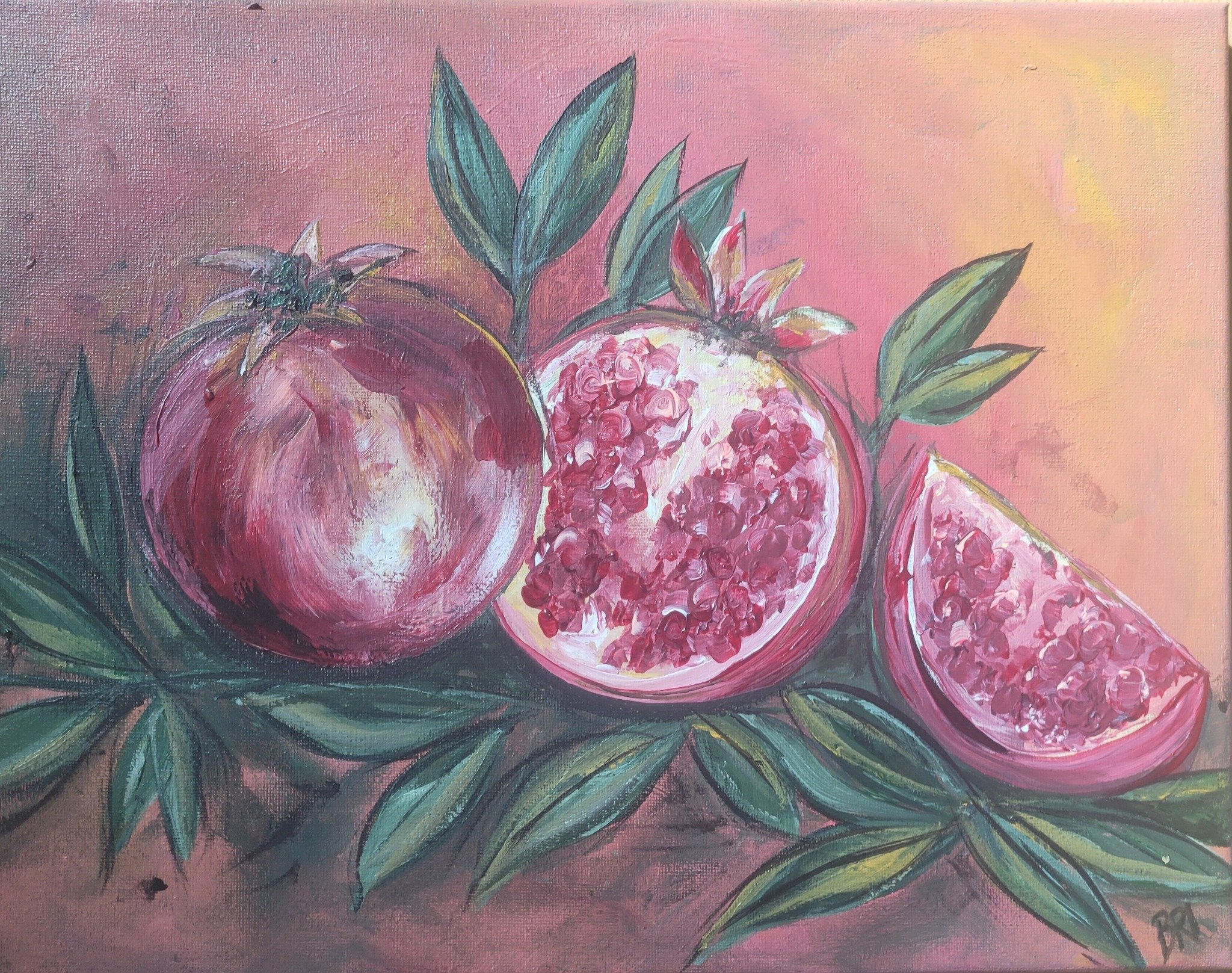 Pomegranate Paint &amp; Sip