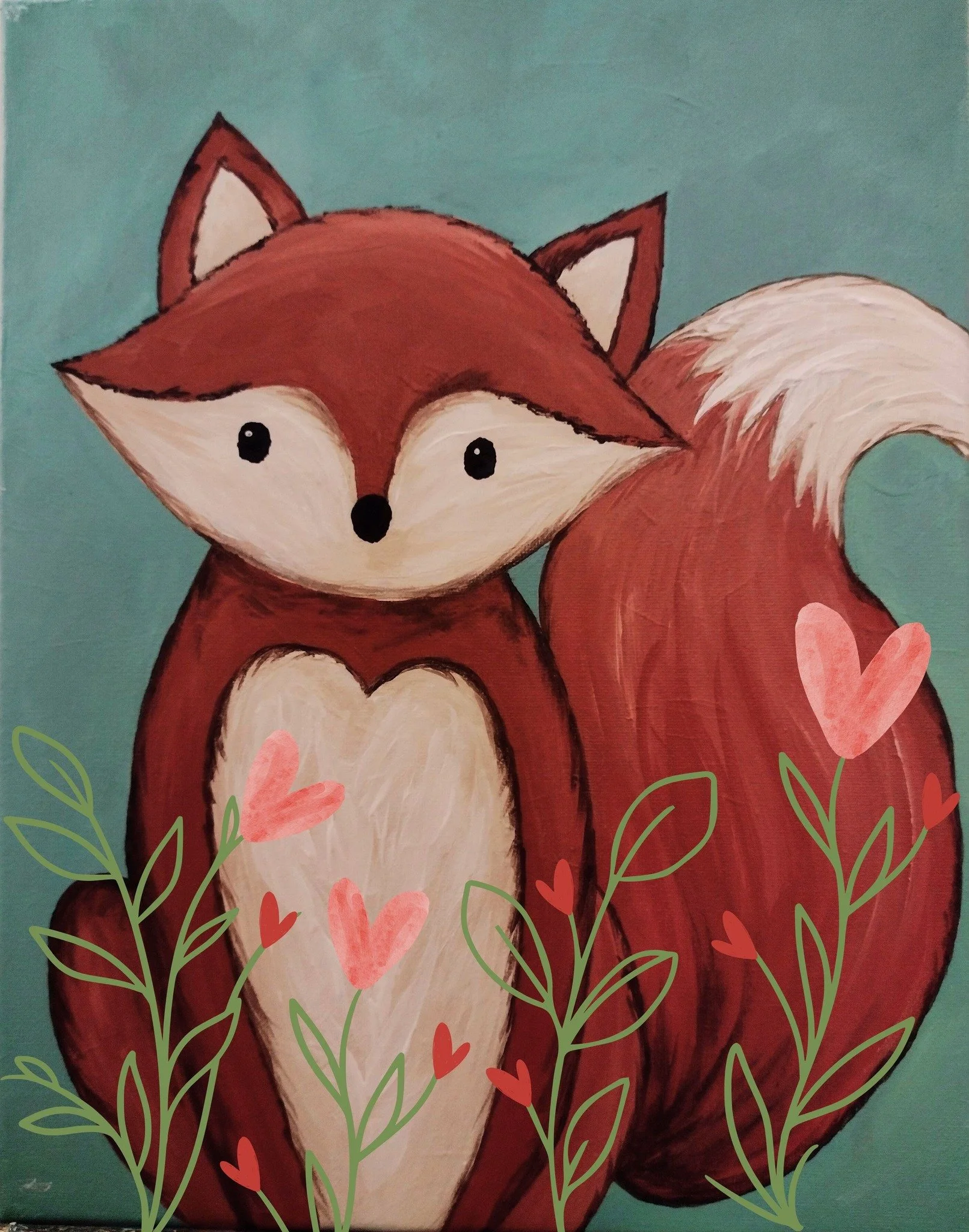 Valentine Fox Kids Painting Party