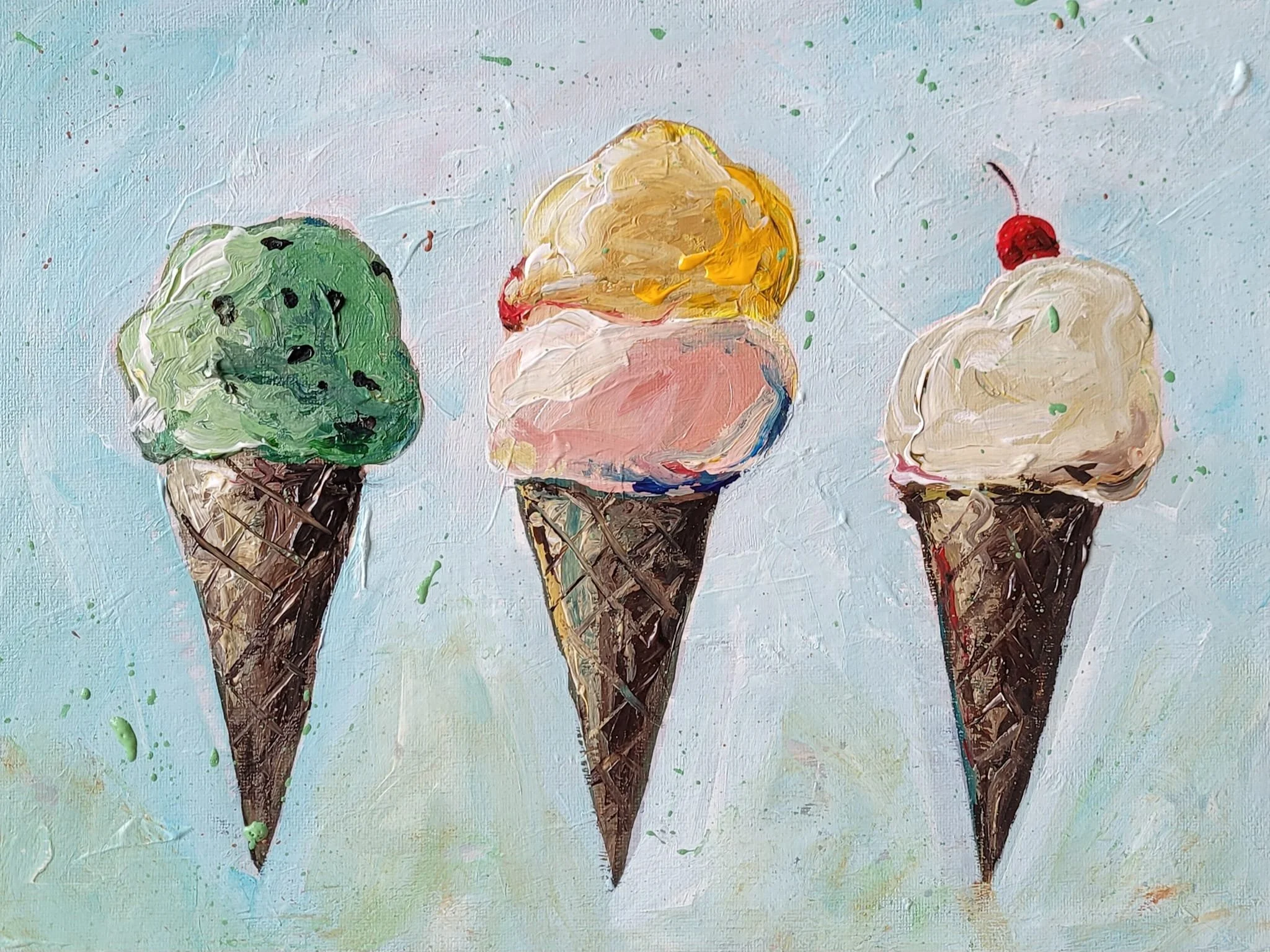 Ice Cream Painting Party
