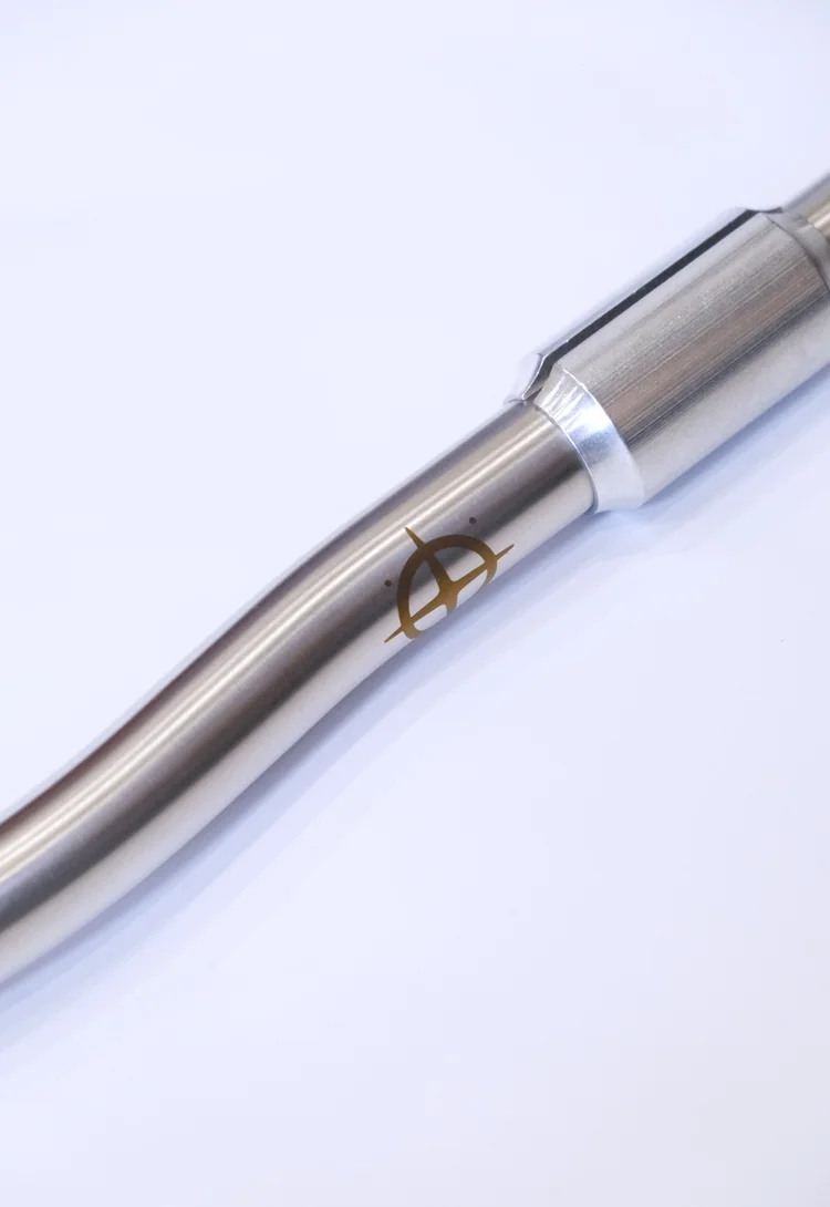 Meriwether Ti Double-Bend Sweeper Handlebar - Brushed Silver