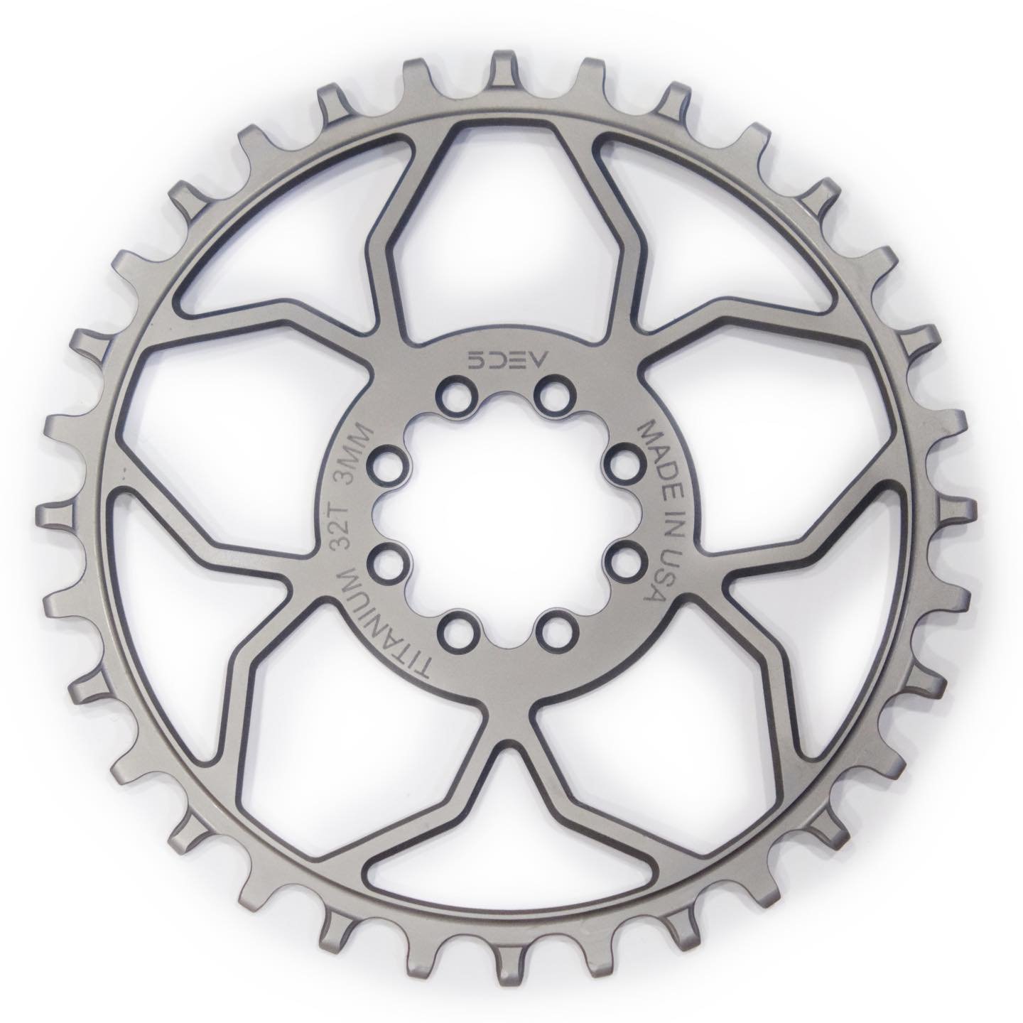 Now available! We picked up a few more of these beautiful 5DEV titanium rings and refinished them in our signature satin grey to match up with the 8-bolt eeWings (and other candy) in the Agave webstore. Made in the USA, light and durable, and general