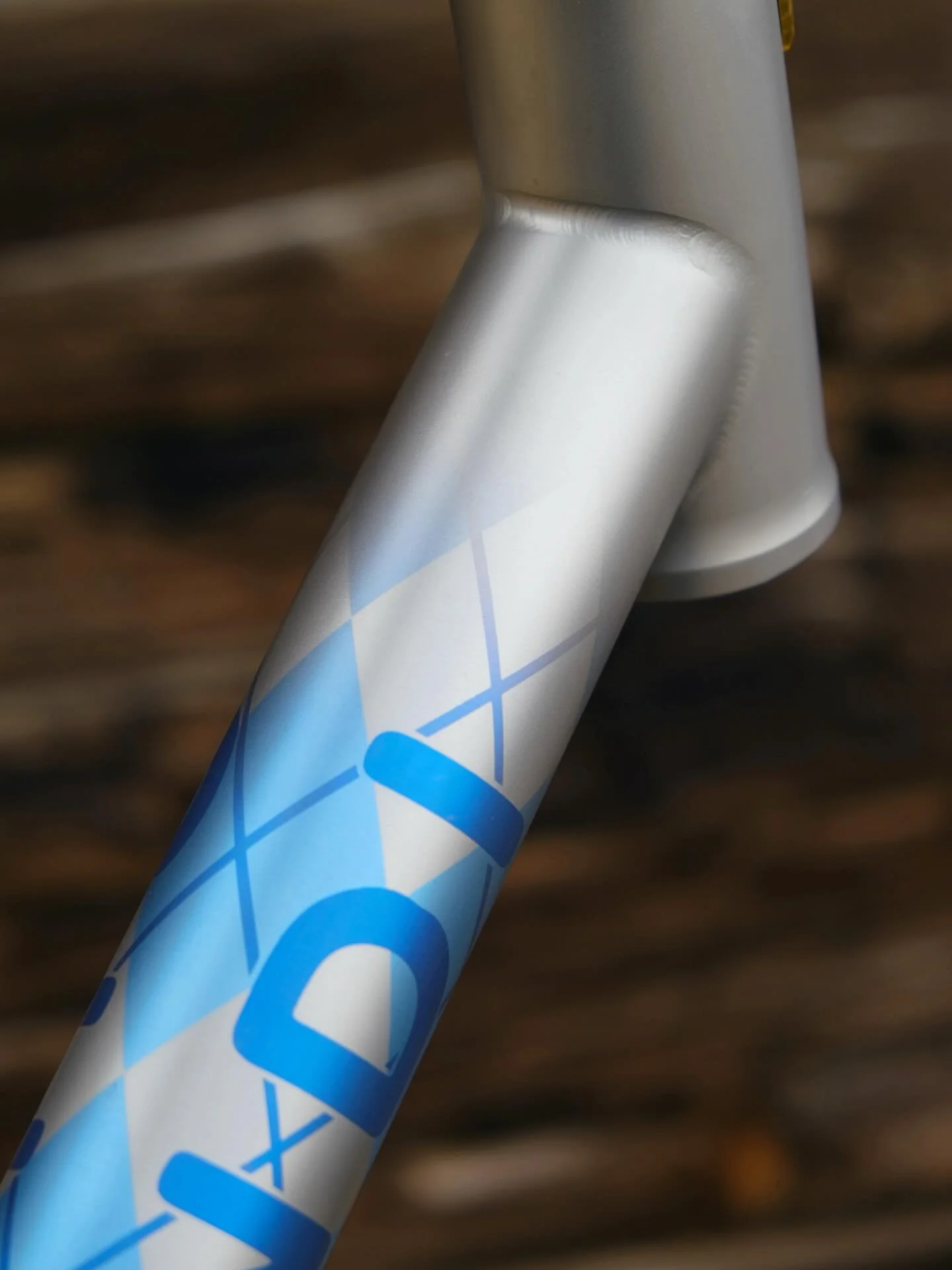 Mark&rsquo;s Argyle Chandi 🥵
.
.
.
#argyle #madeinusa #titaniumanodizing #chandibicycles #cycling