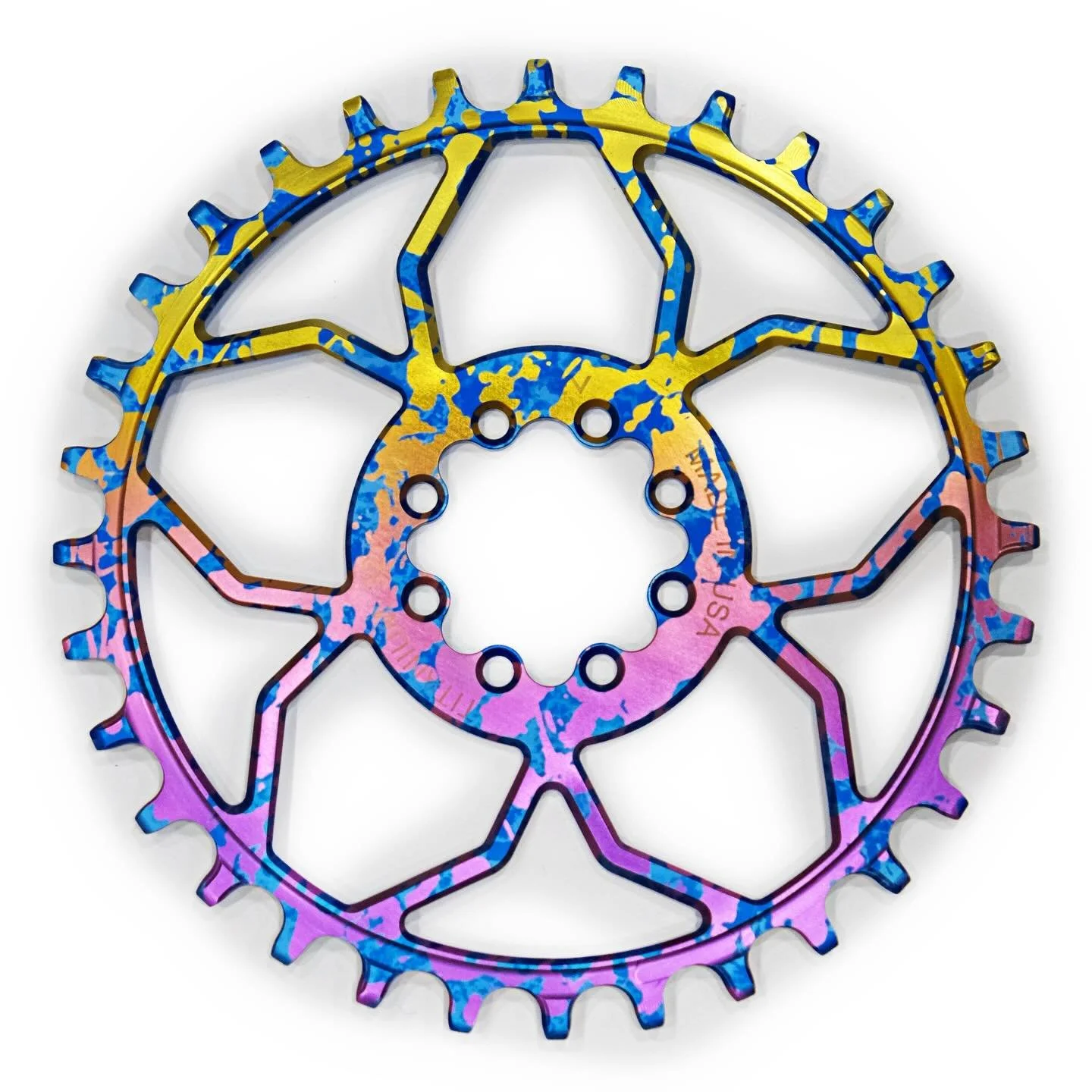 Now available in the Agave Webstore! 5DEV titanium chainrings in Surf splatter ano!
.
.
.
#5dev #tibike #titaniumanodizing #madeinusa #cying