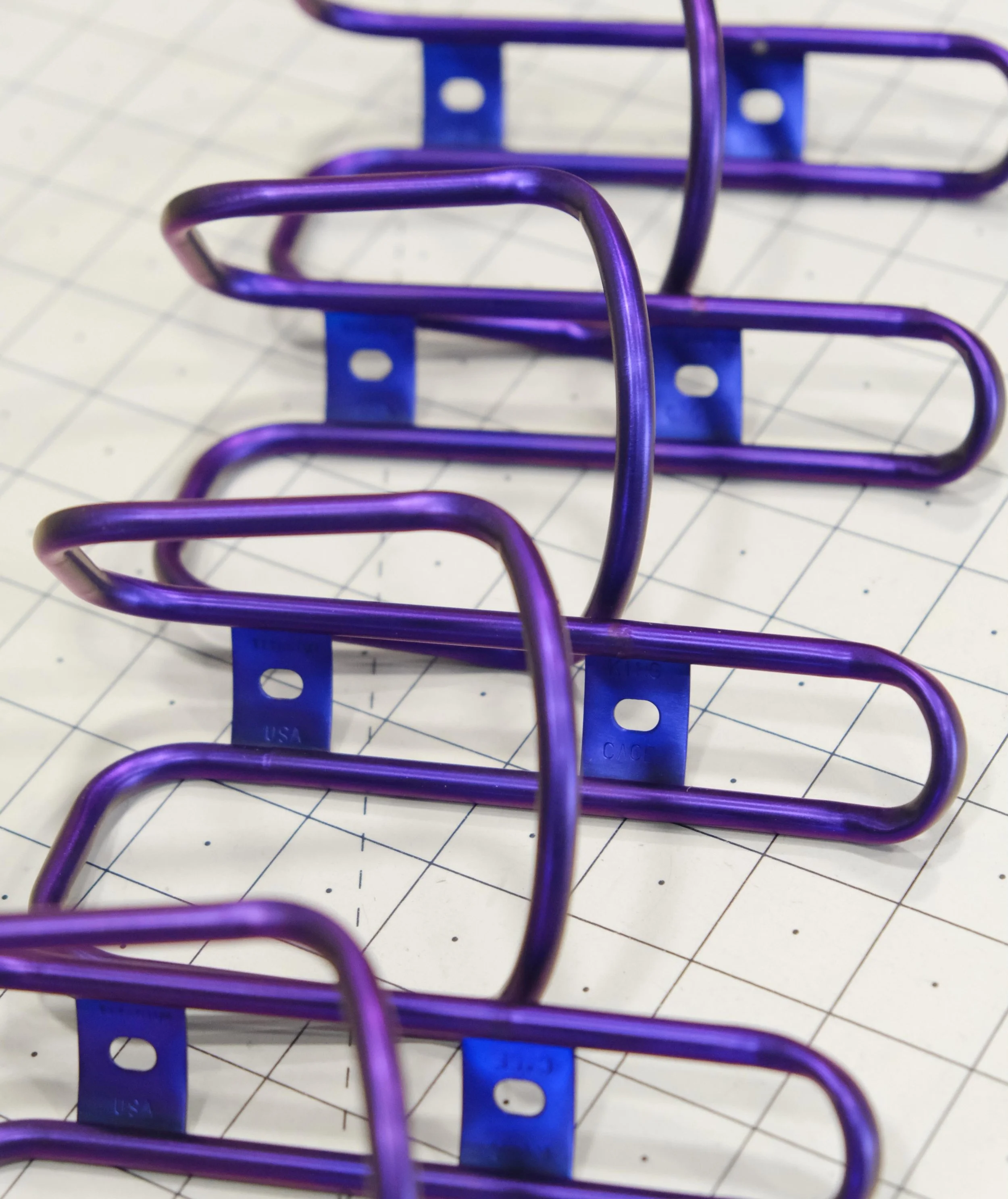 A few deep purple King Cages marching down the workbench this week ⚡️⚡️⚡️⚡️