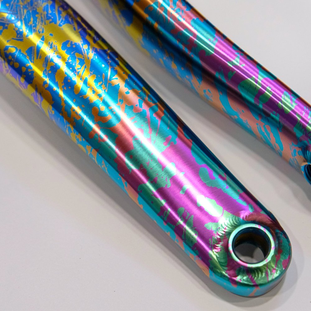 クリスティンハワース エンジェルウィスパー Rainbow Angel E702 Cane Creek eeWings Crankset - 8-Bolt Splatter Anodized — agave