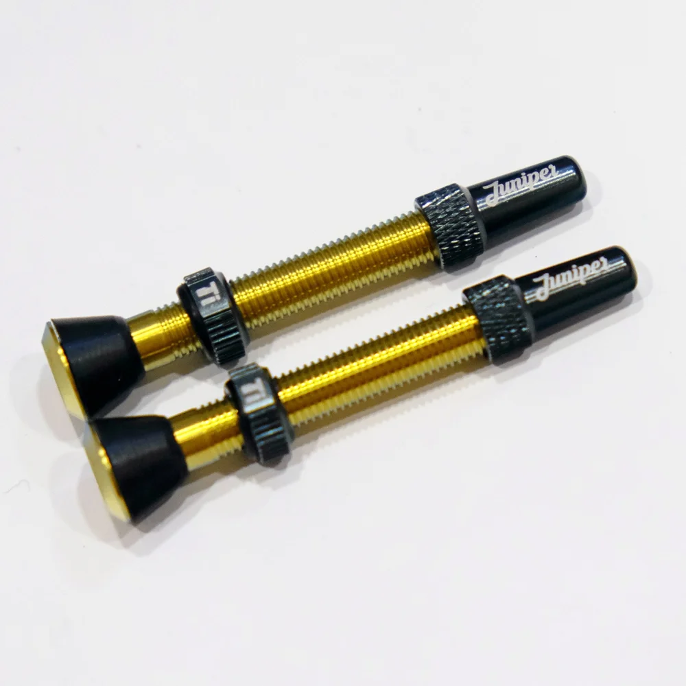 Juniper Ti 44mm Valve Stem - Gold Anodized — agave finishworks