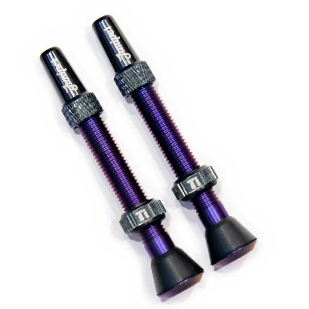 Juniper Ti 44mm Valve Stem - Deep Purple Anodized — agave finishworks