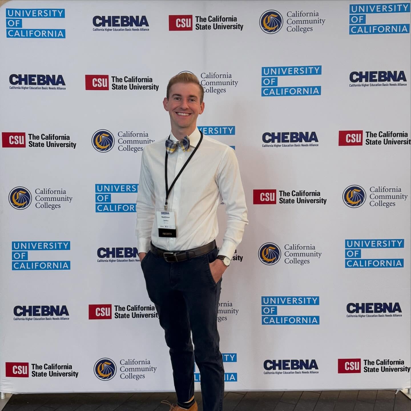 First time attending and presenting research at the California Higher Education Basic Needs Alliance (CHEBNA) conference. So inspiring to hear about the incredible programs and initiatives happening across campuses statewide. Grateful to be in a stat