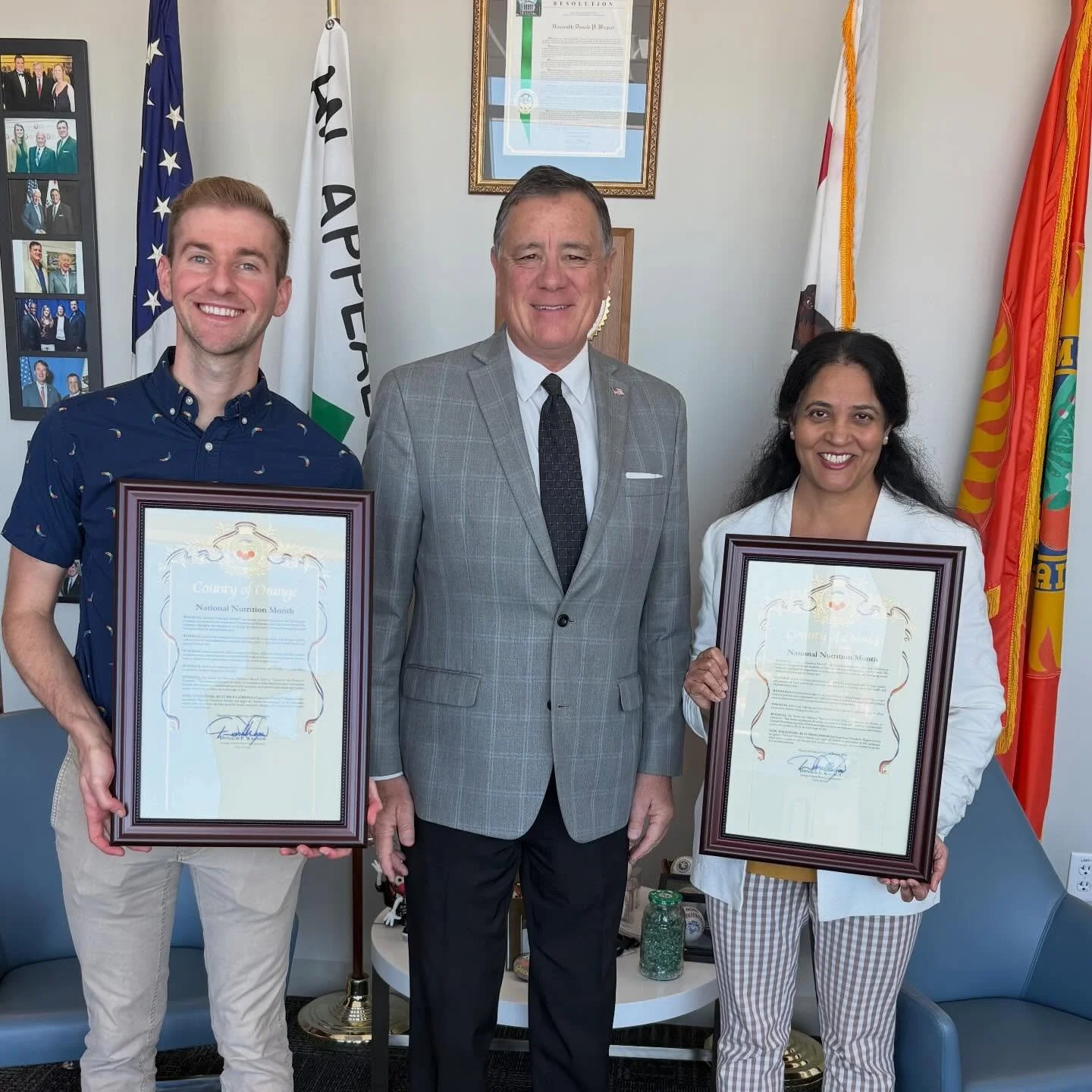 Thanks to Orange County Supervisor Donald P. Wagner for proclaiming March as #NationalNutritionMonth and for supporting policies and initiatives that provide equitable access and availability to nutritious foods for all people. Nutrition has the powe