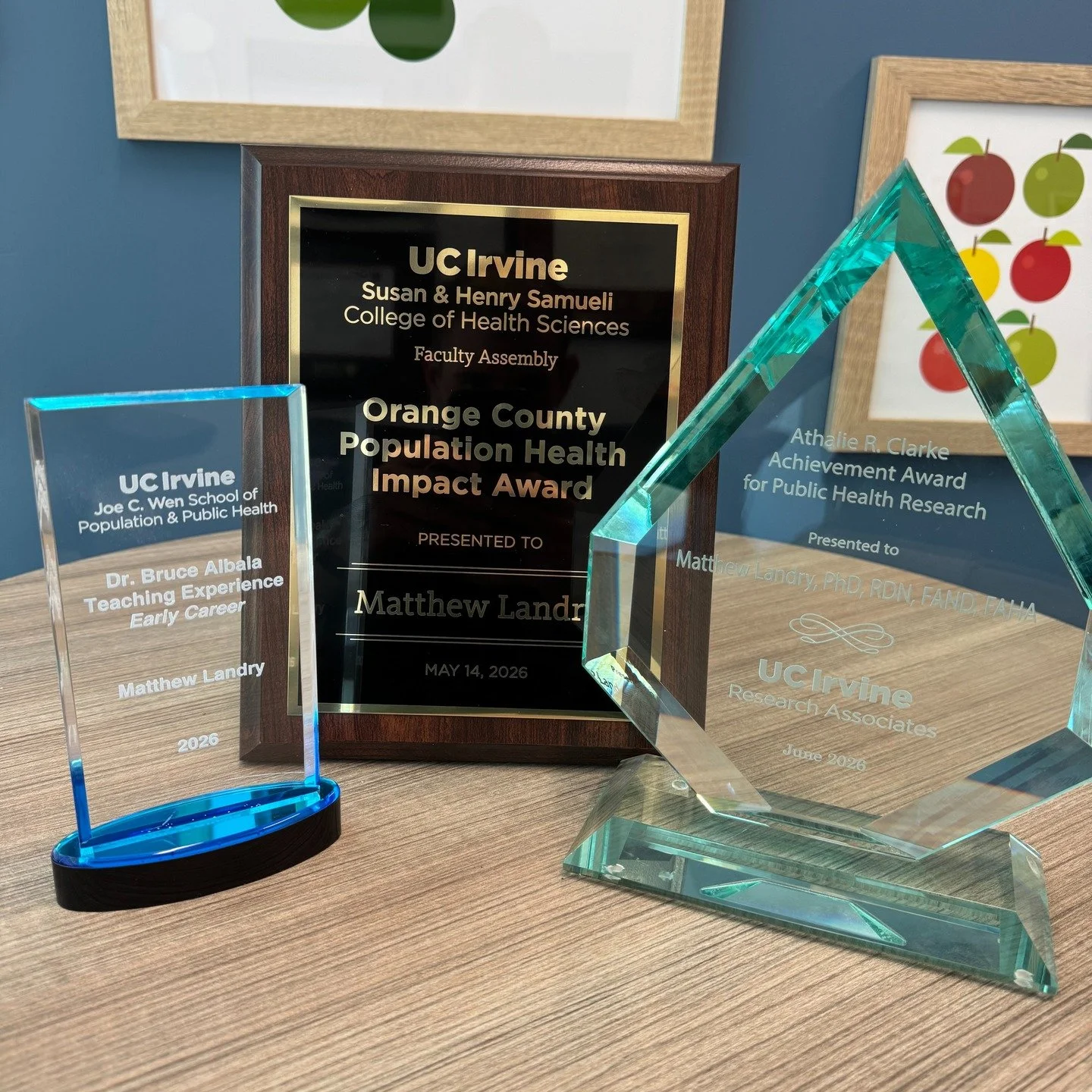 As the academic year *finally* comes to a close, I'm grateful to share that it's been a meaningful one. I'm honored to have received three faculty awards this year:
🏆 The Susan and Henry Samueli College of Health Sciences Orange County Population He