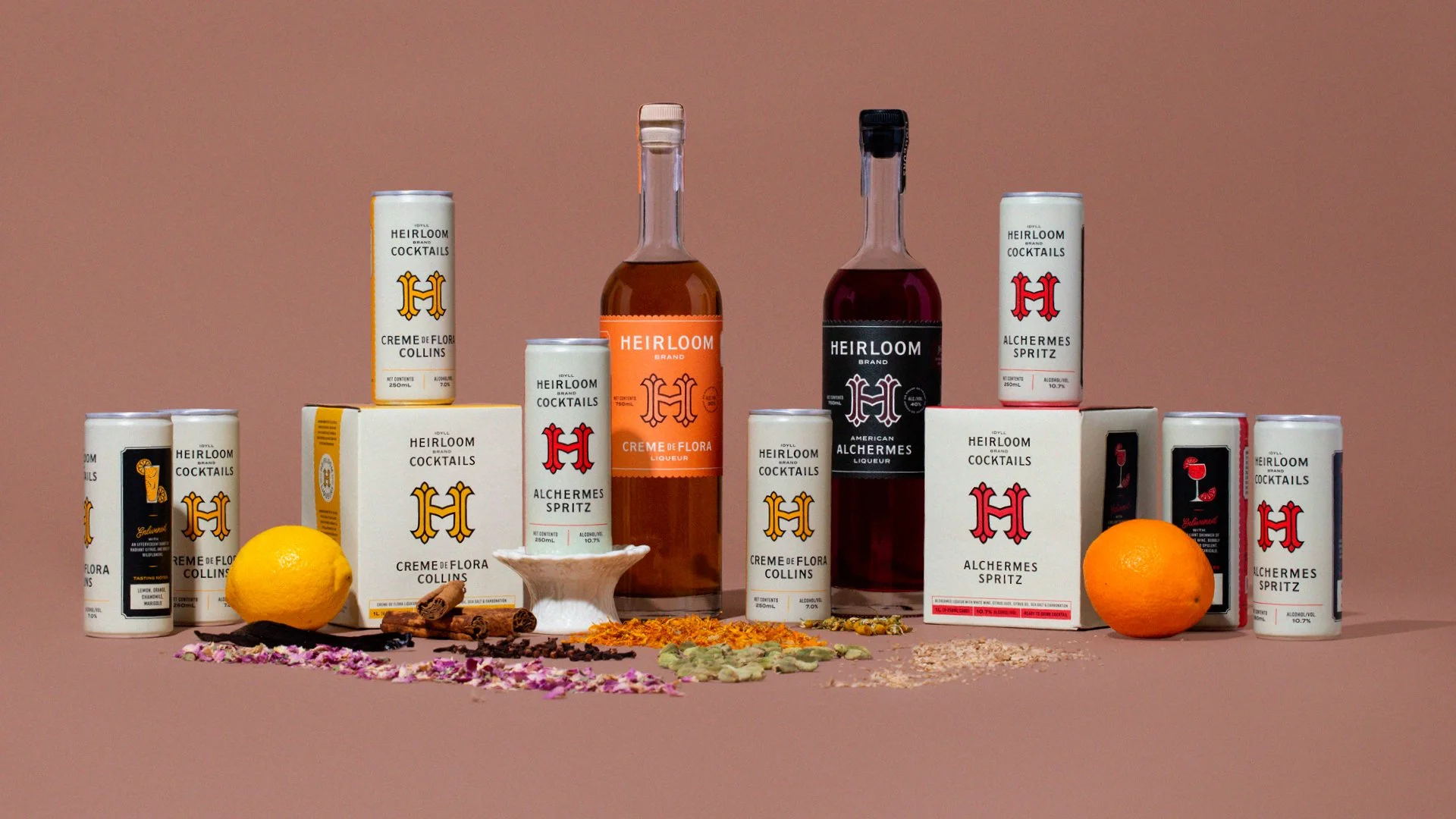 Heirloom Liqueurs Packaging
