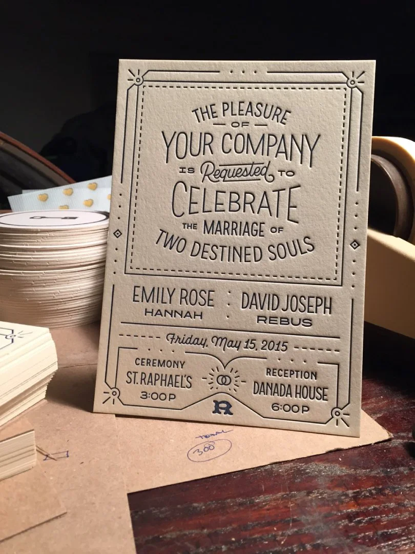 Emily & Dave Wedding Invite