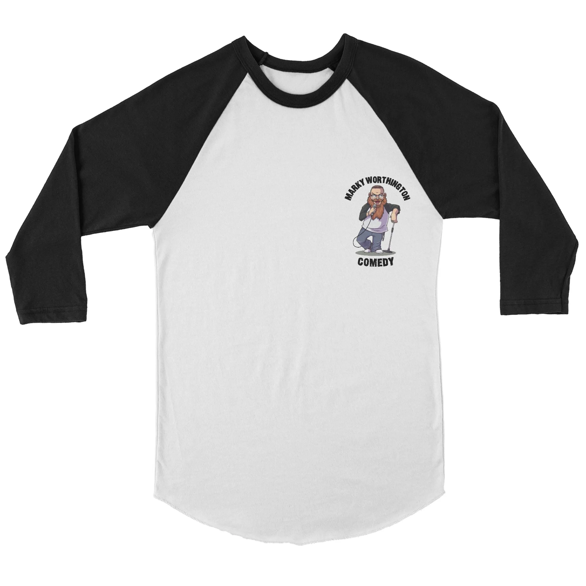 Marky Worthington Comedy - Baseball T-Shirt - AS Colour