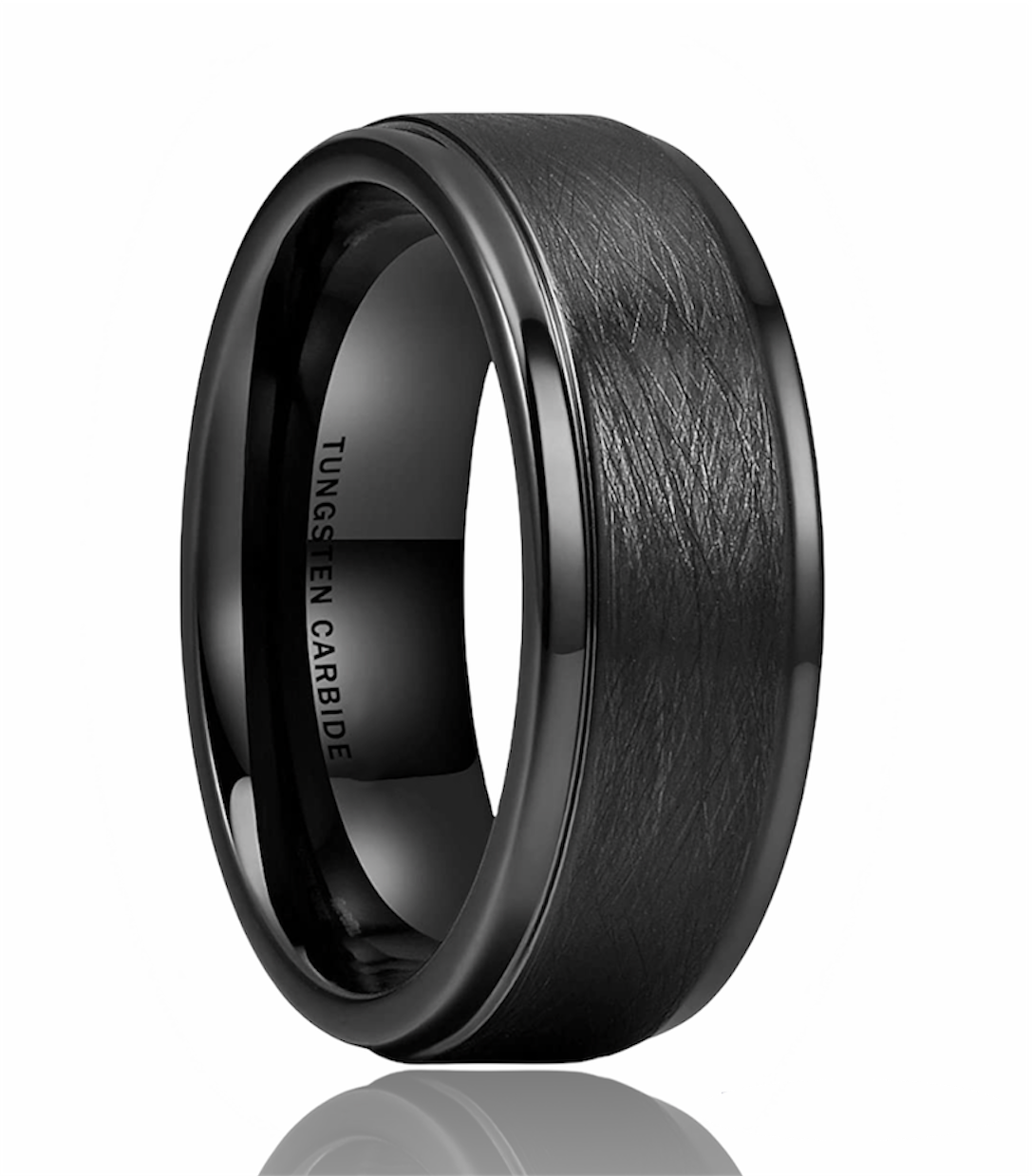 Black Tungsten Ring Brushed Finish Step.PNG